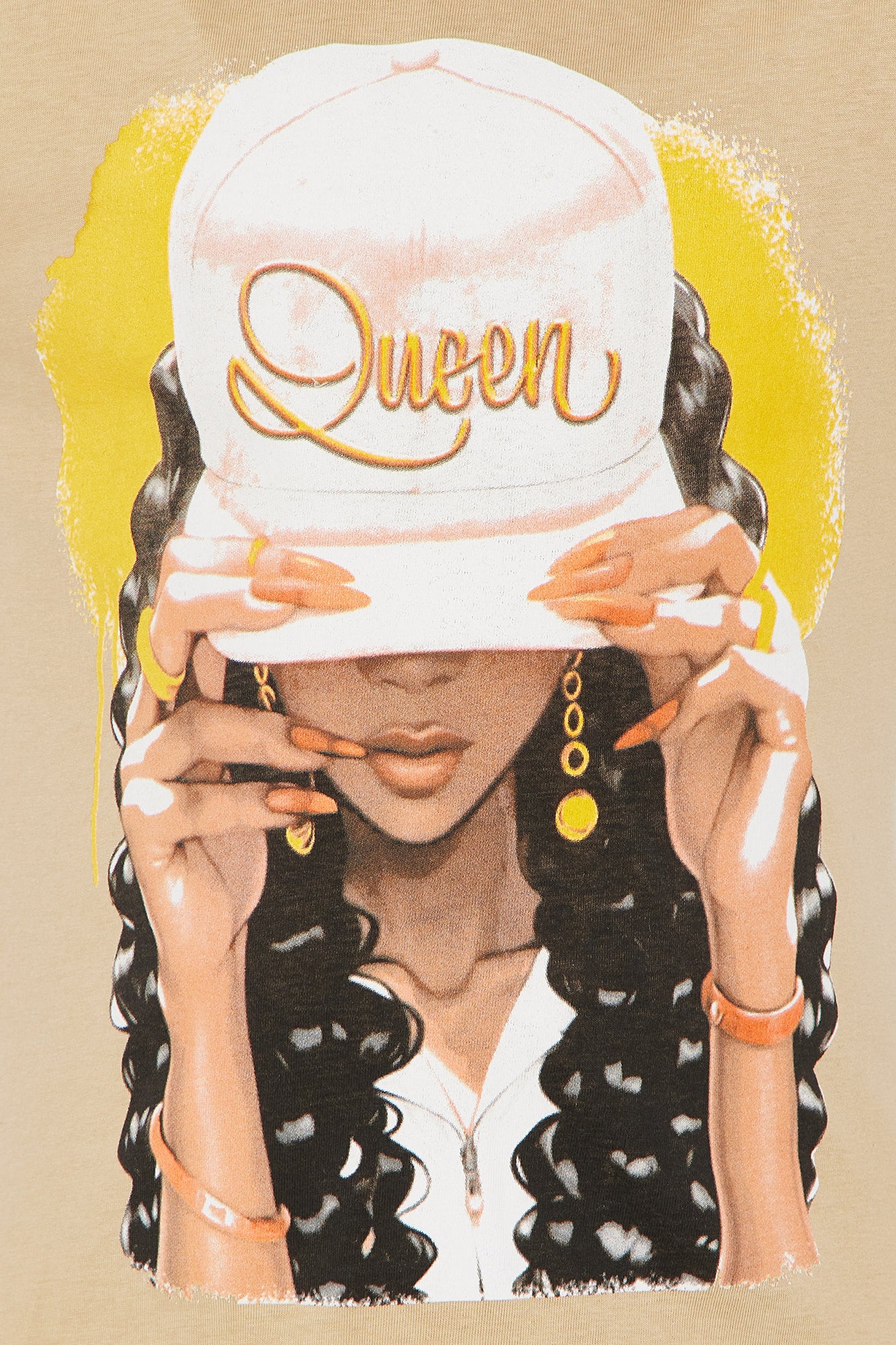 Mini Confident Queen Short Sleeve Tee - Sand - Image 3