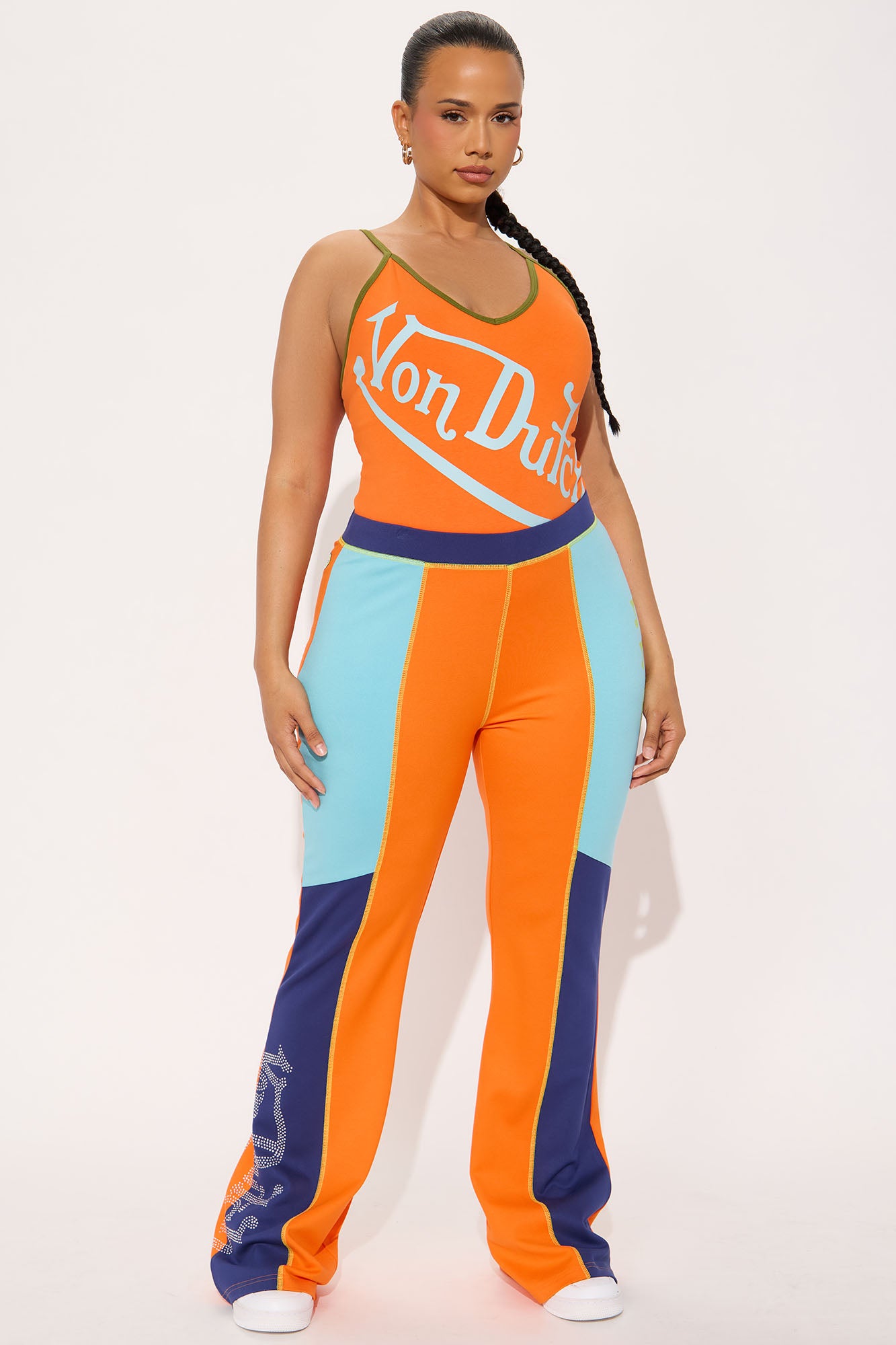 Von Dutch Crossover Bodysuit - Orange/combo - Image 6