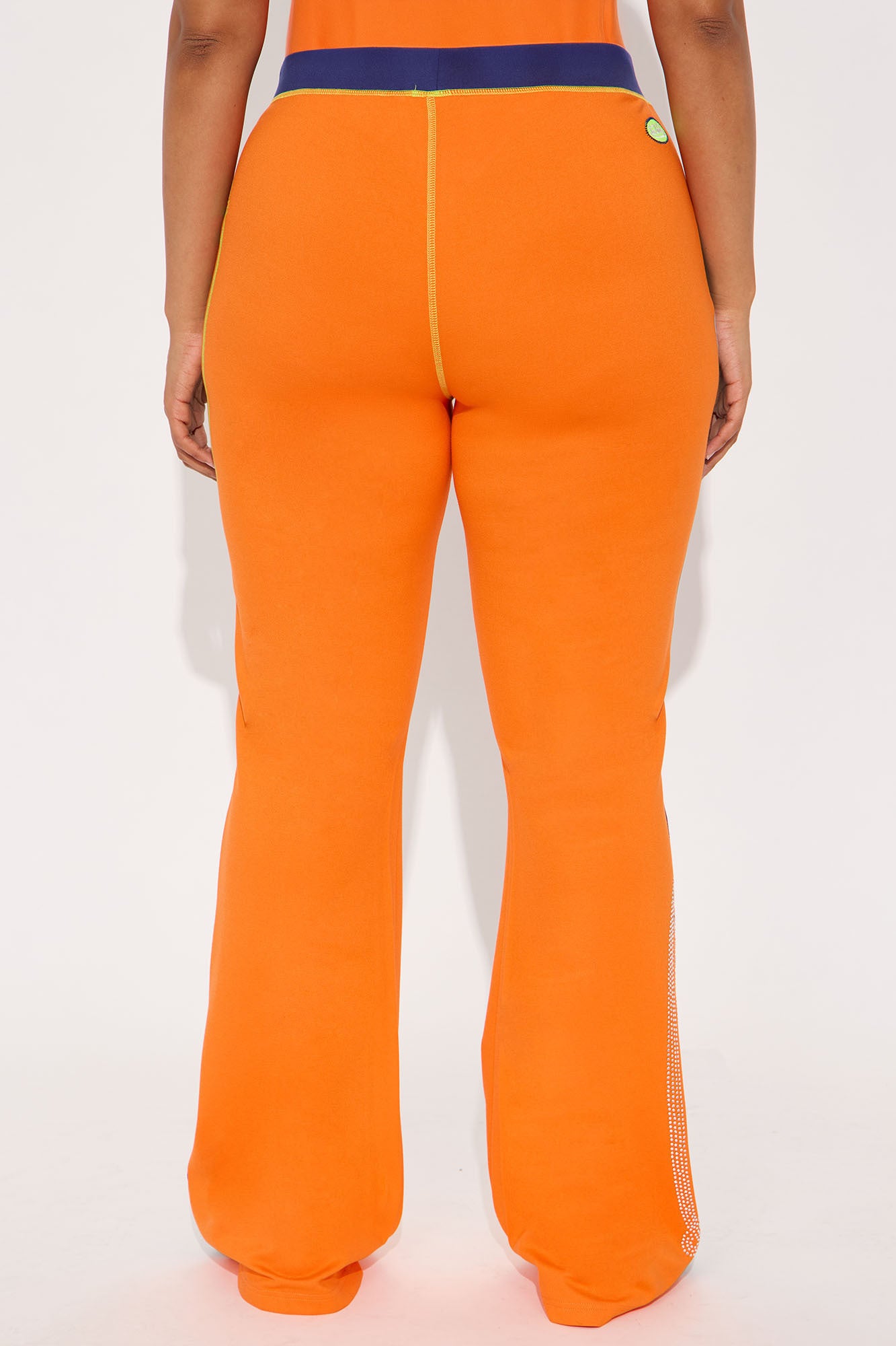 Von Dutch Multi Rhinestone Flared Pant - Orange/combo - Image 7