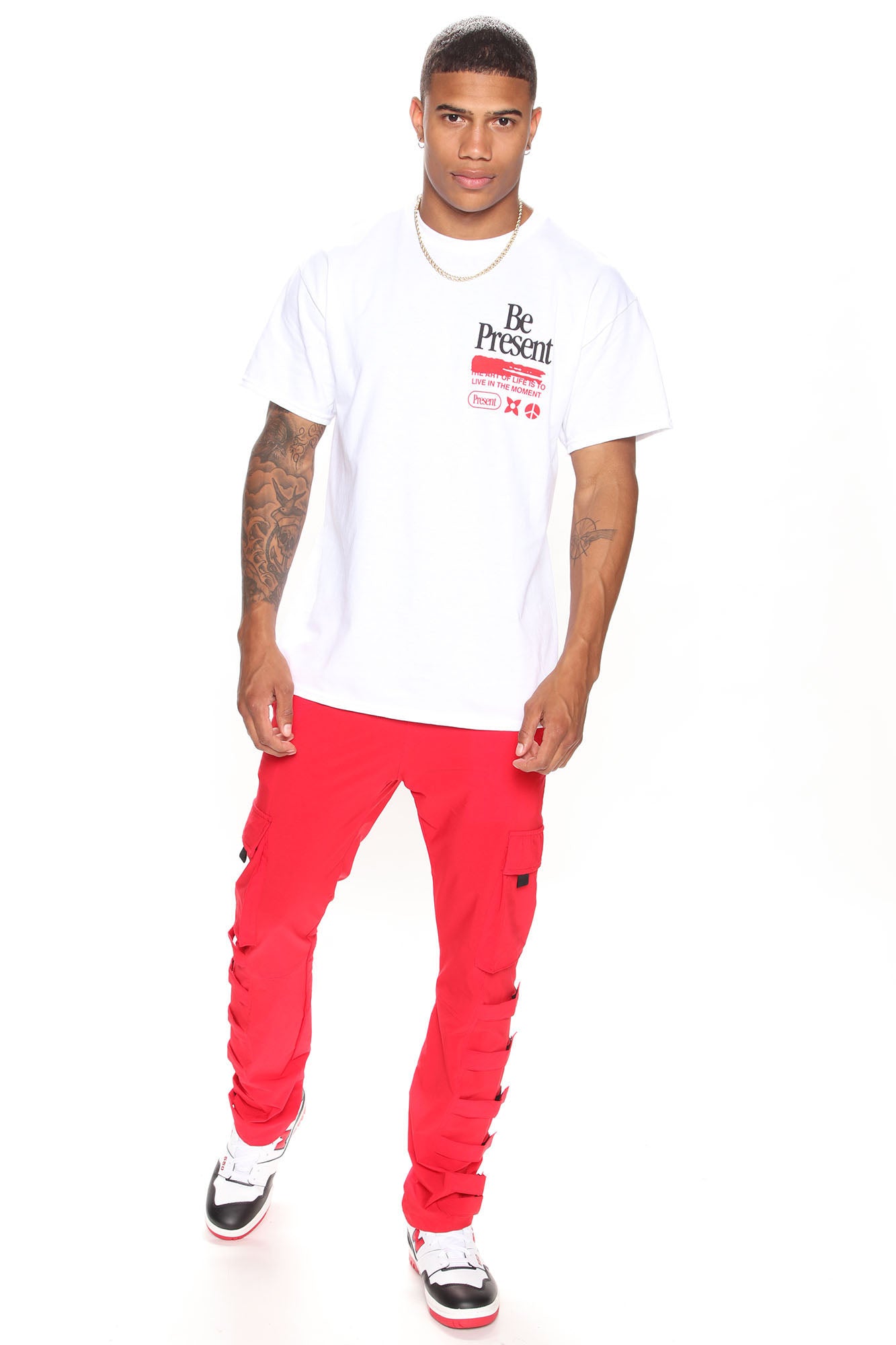 Be Present Short Sleeve Tee - White - Image 4