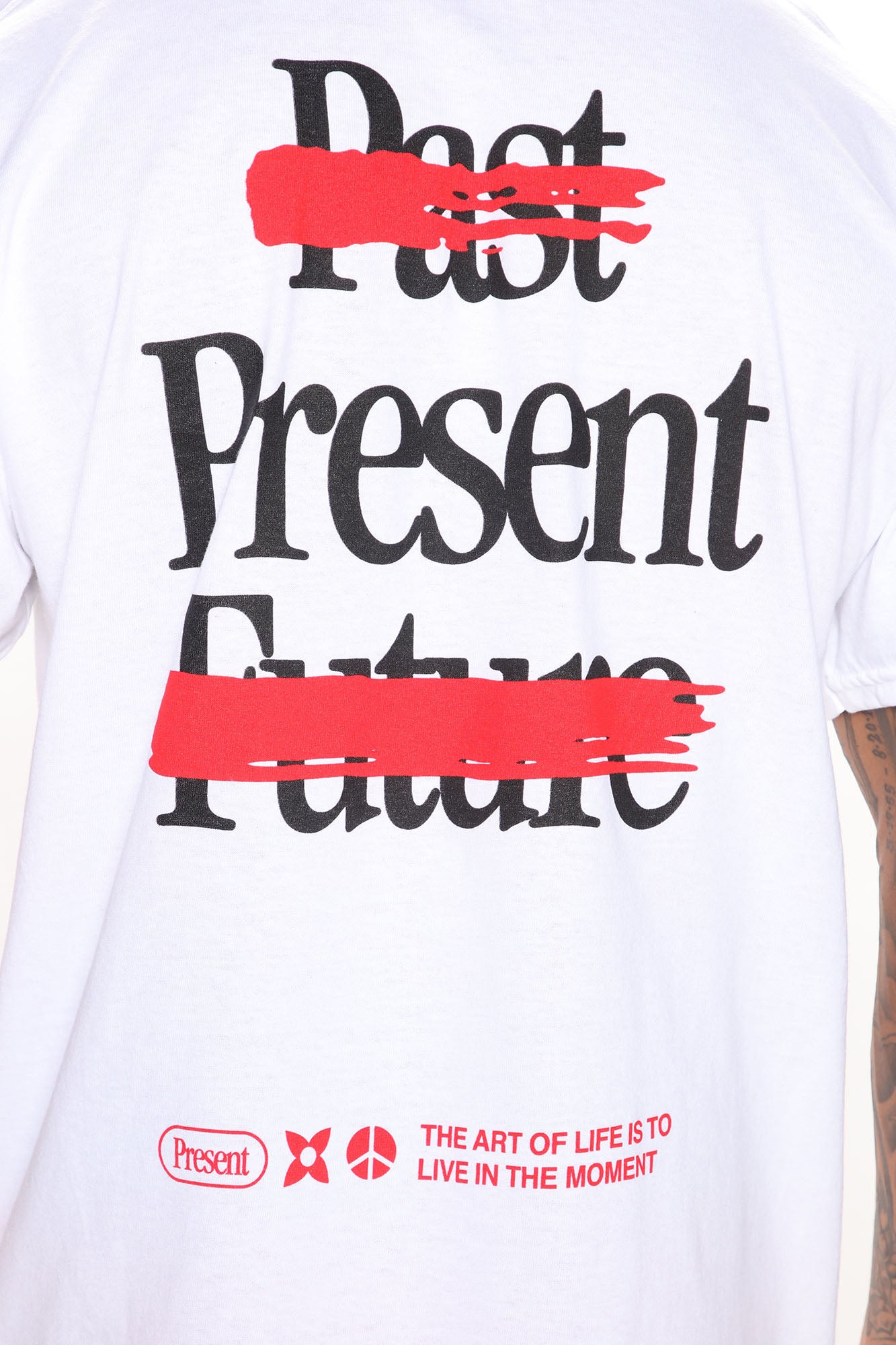Be Present Short Sleeve Tee - White - Image 6