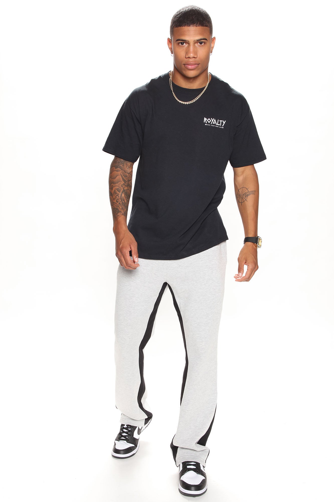 Tyson Flared Sweatpants - Grey - Image 4