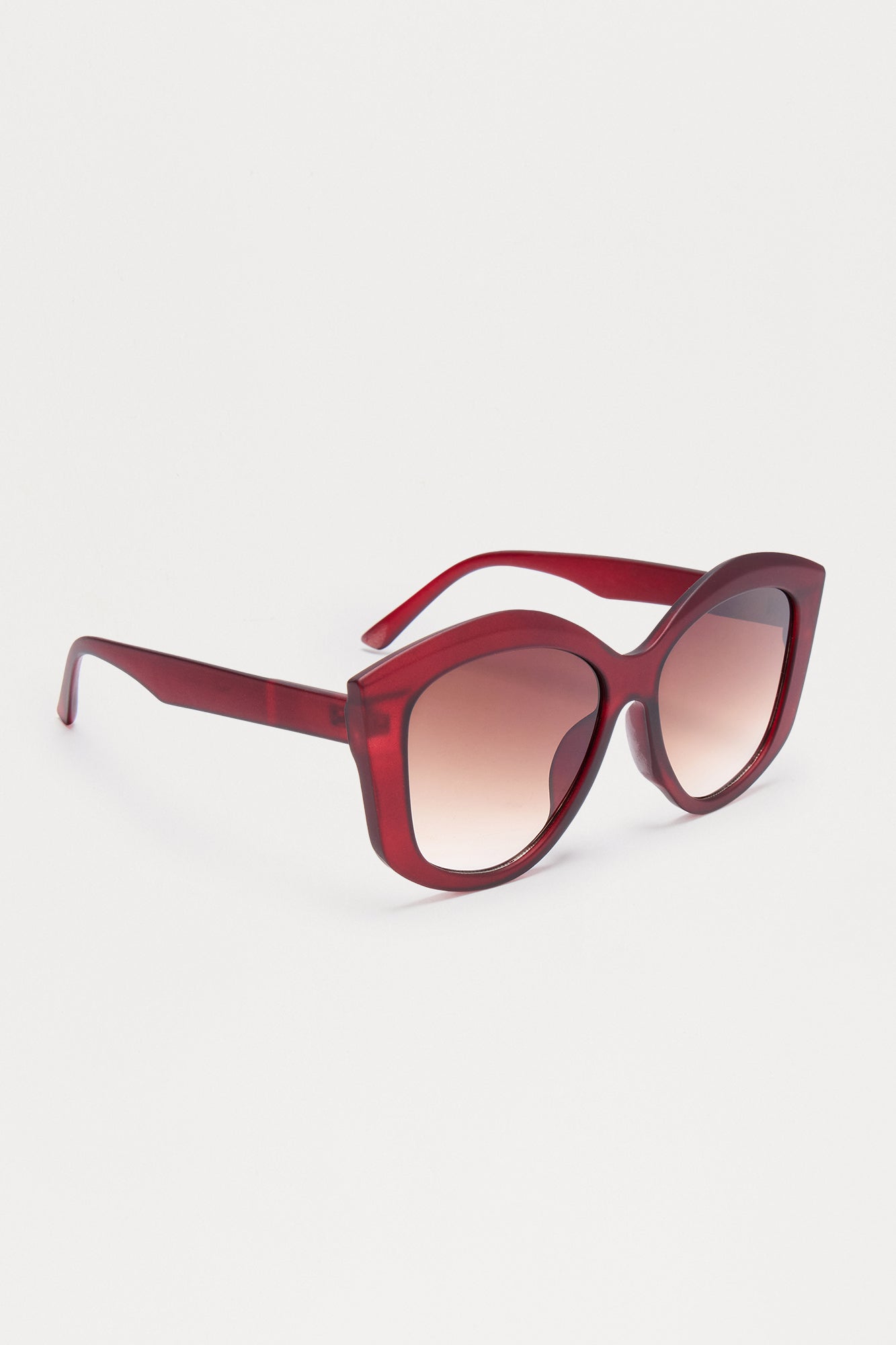 Stepping Out Oversized Cat Eye Sunglasses - Brown - Image 4