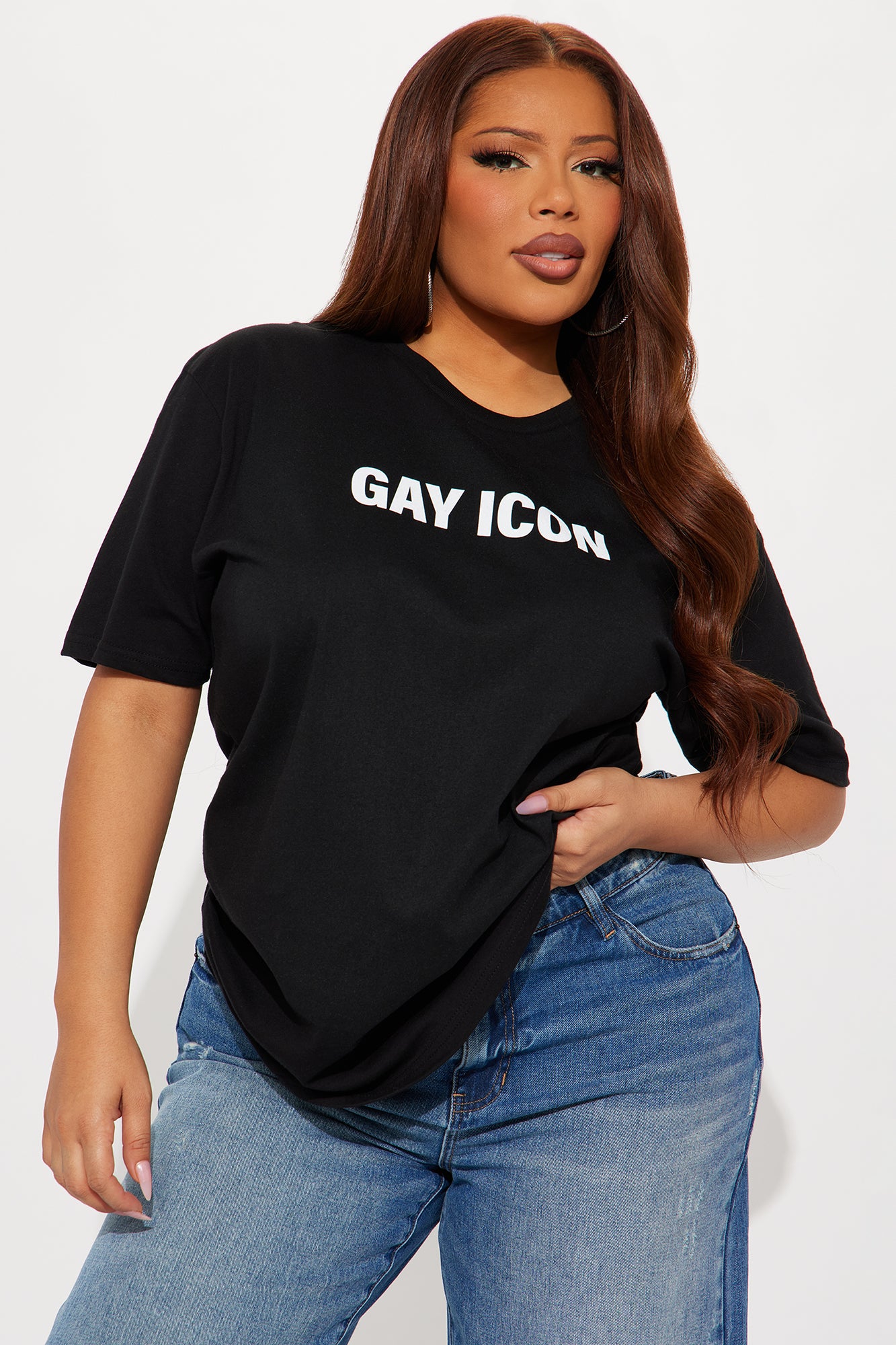Gay Icon Tee - Black - Image 4