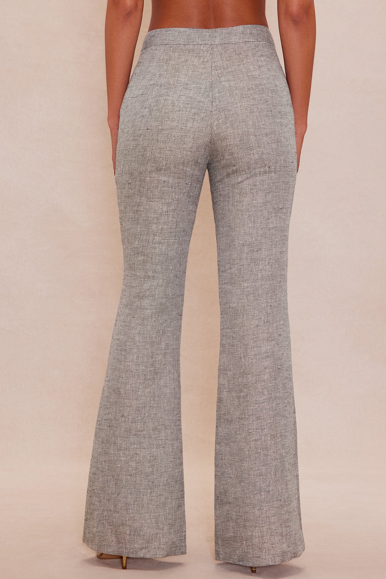 Danielle Metallic Flare Pant - Grey/combo - Image 4