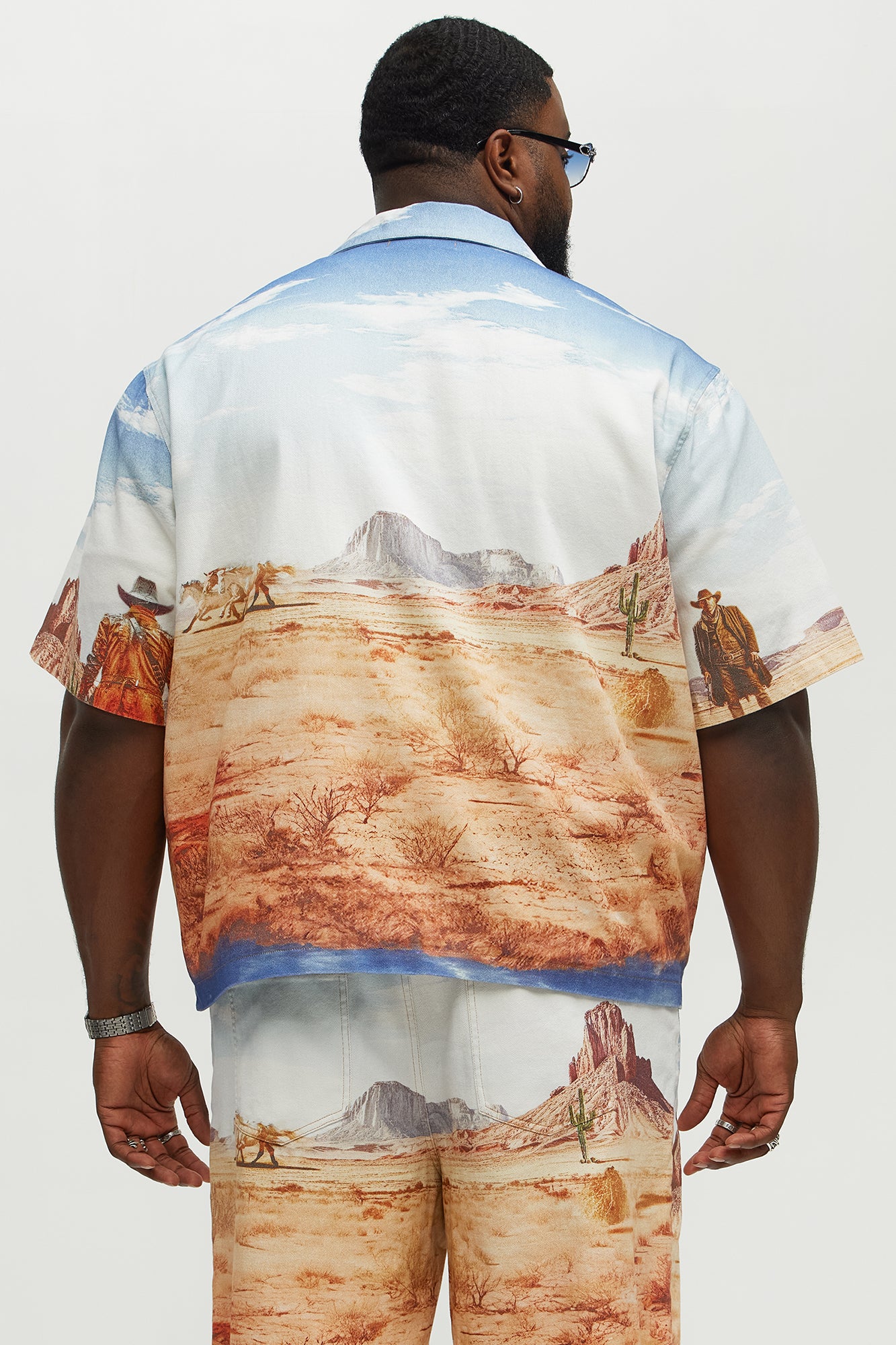 Stand Off Boxy Cuban Collar Shirt - Multi Color - Image 8