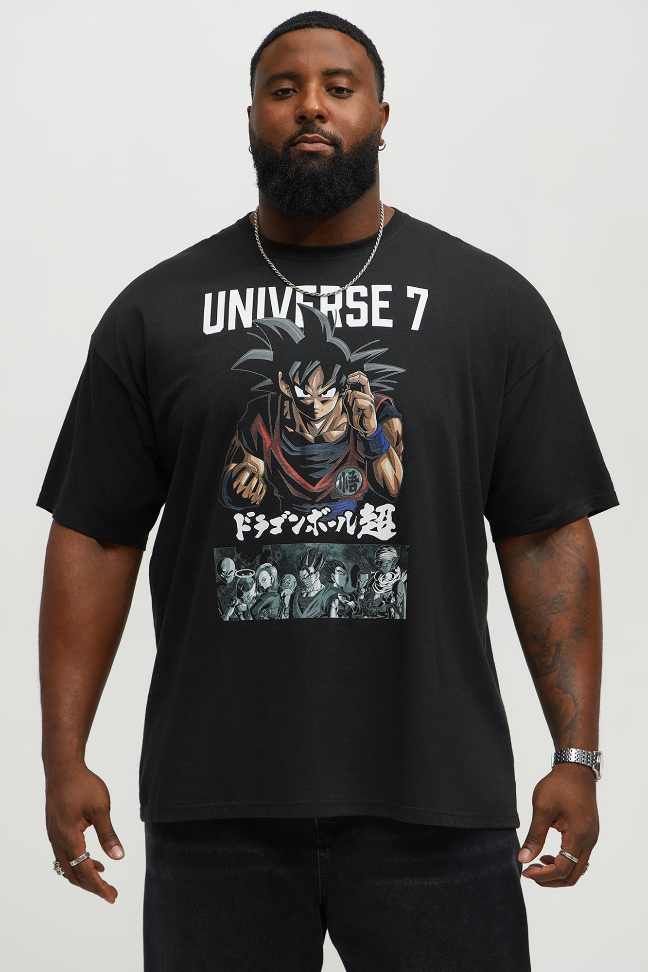 Dragon Ball Super Universe 7 Short Sleeve Tee - Black - Image 4