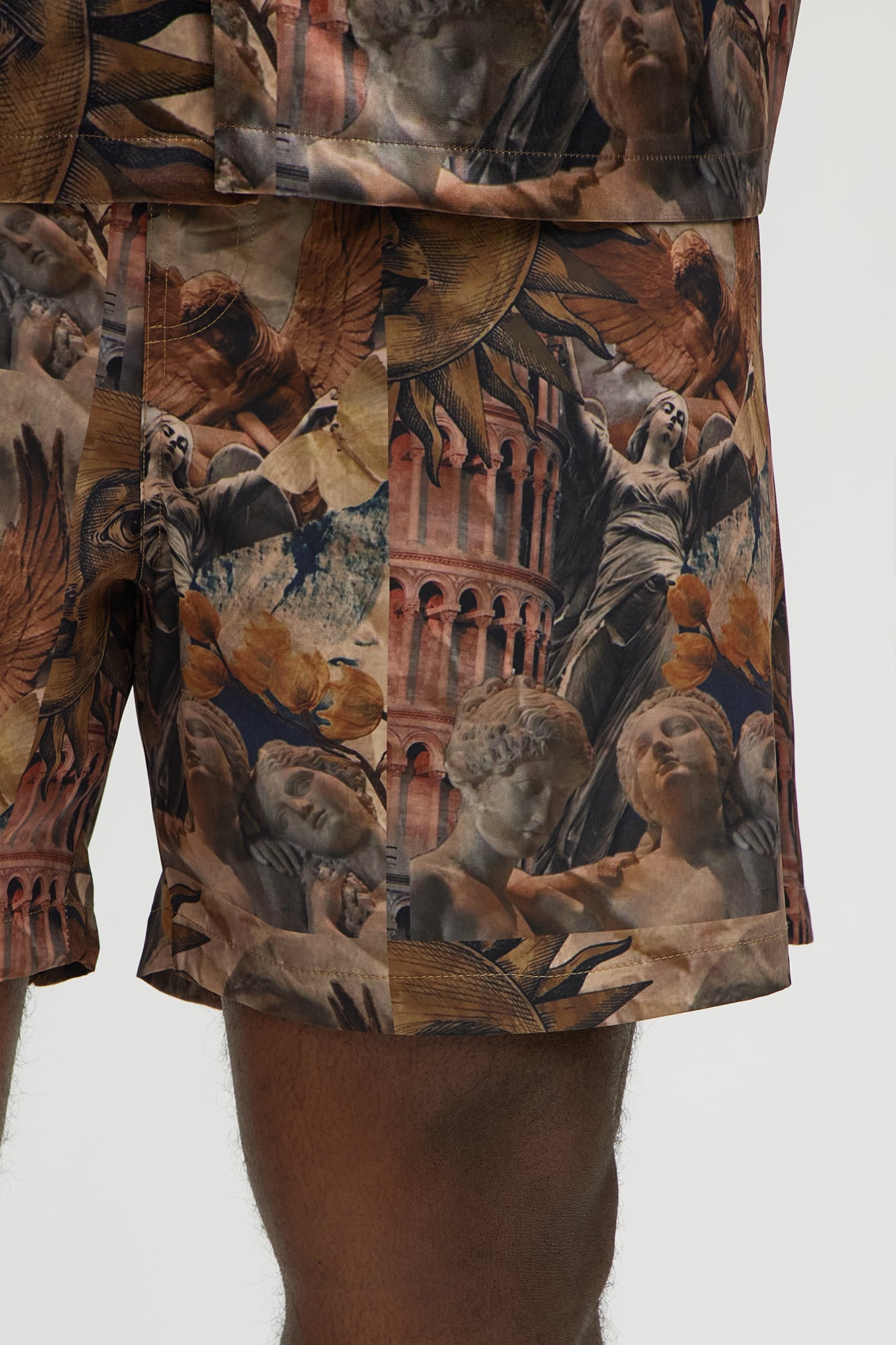 Celestial Glory Swim Mid Trunk - Brown/combo - Image 7