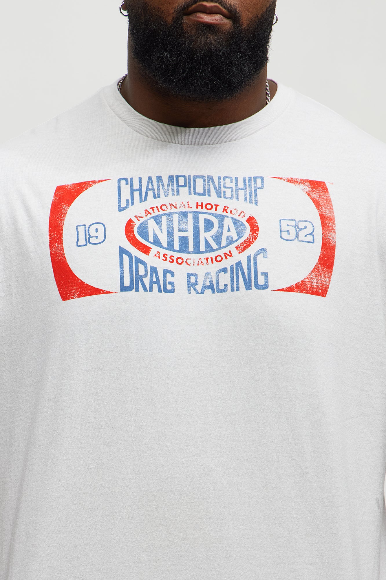 1952 NHRA Championship Drag Racing Short Sleeve Tee - Off White - Image 3