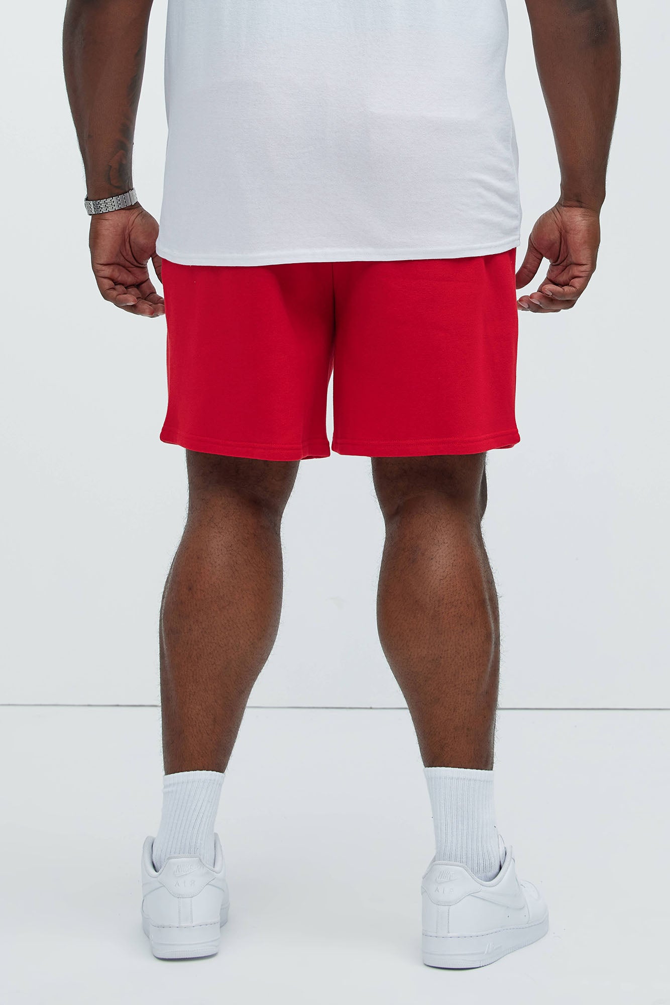 Tyson Sweatshort - Red - Image 7