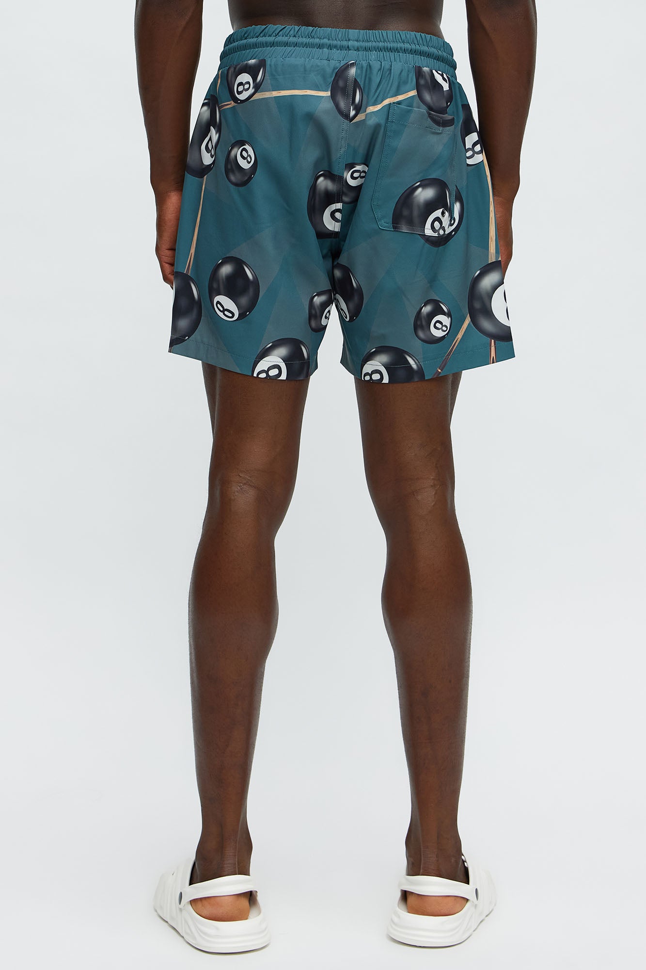 8-Ball Surf Printed Swim Mid Trunk - Green/combo - Image 4