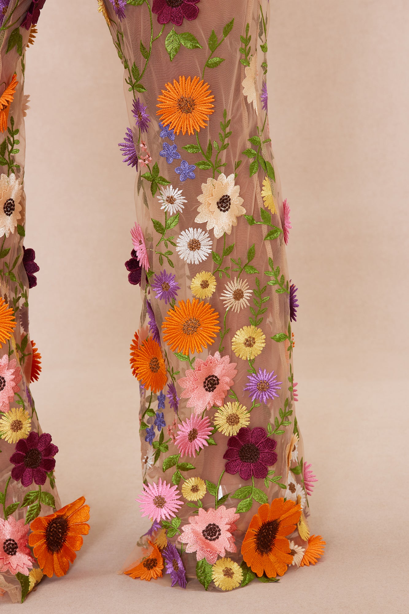 Celena Embroidered Pant - Nude/combo - Image 7