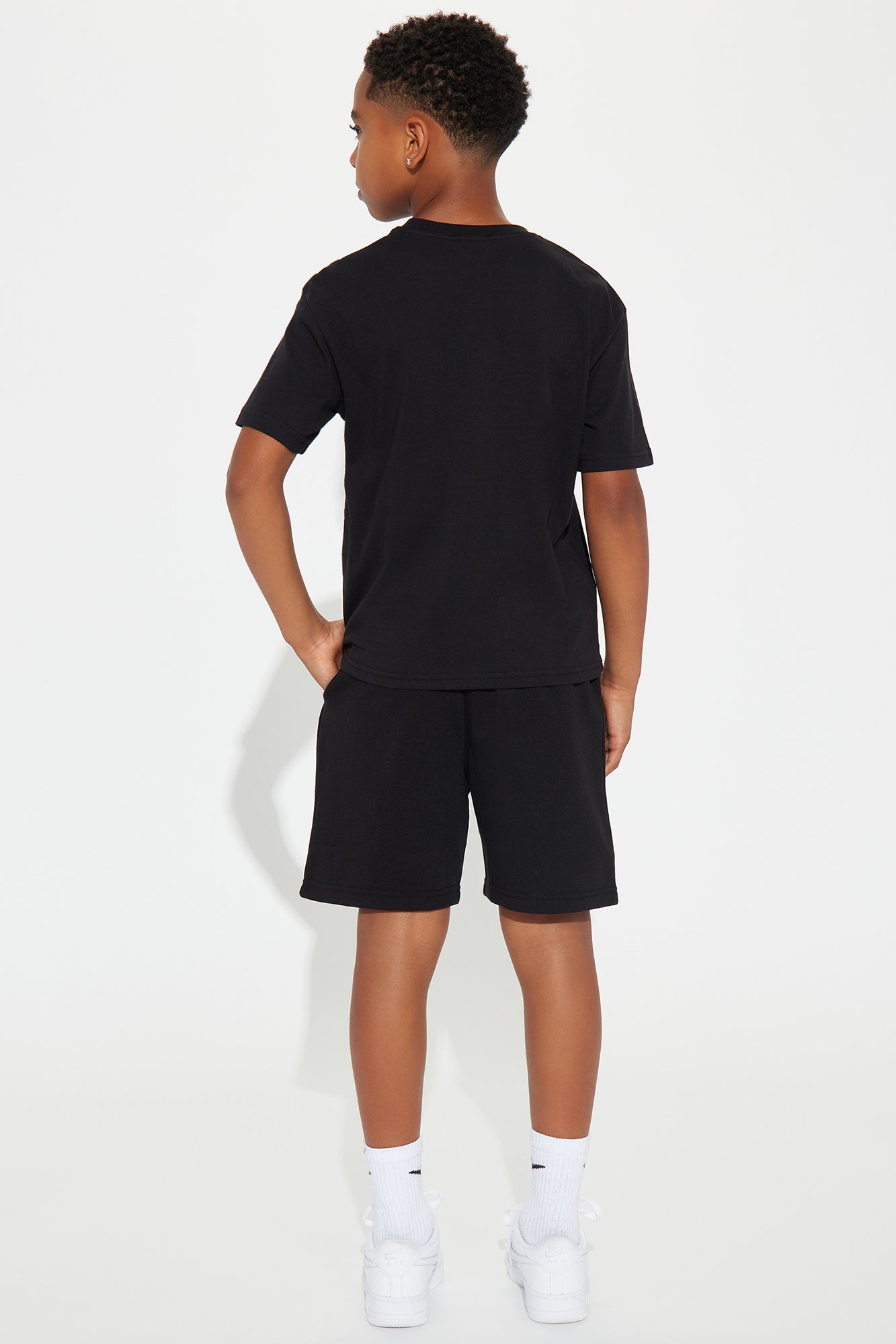 Family Goals Mini Prince Short Set - Black - Image 5