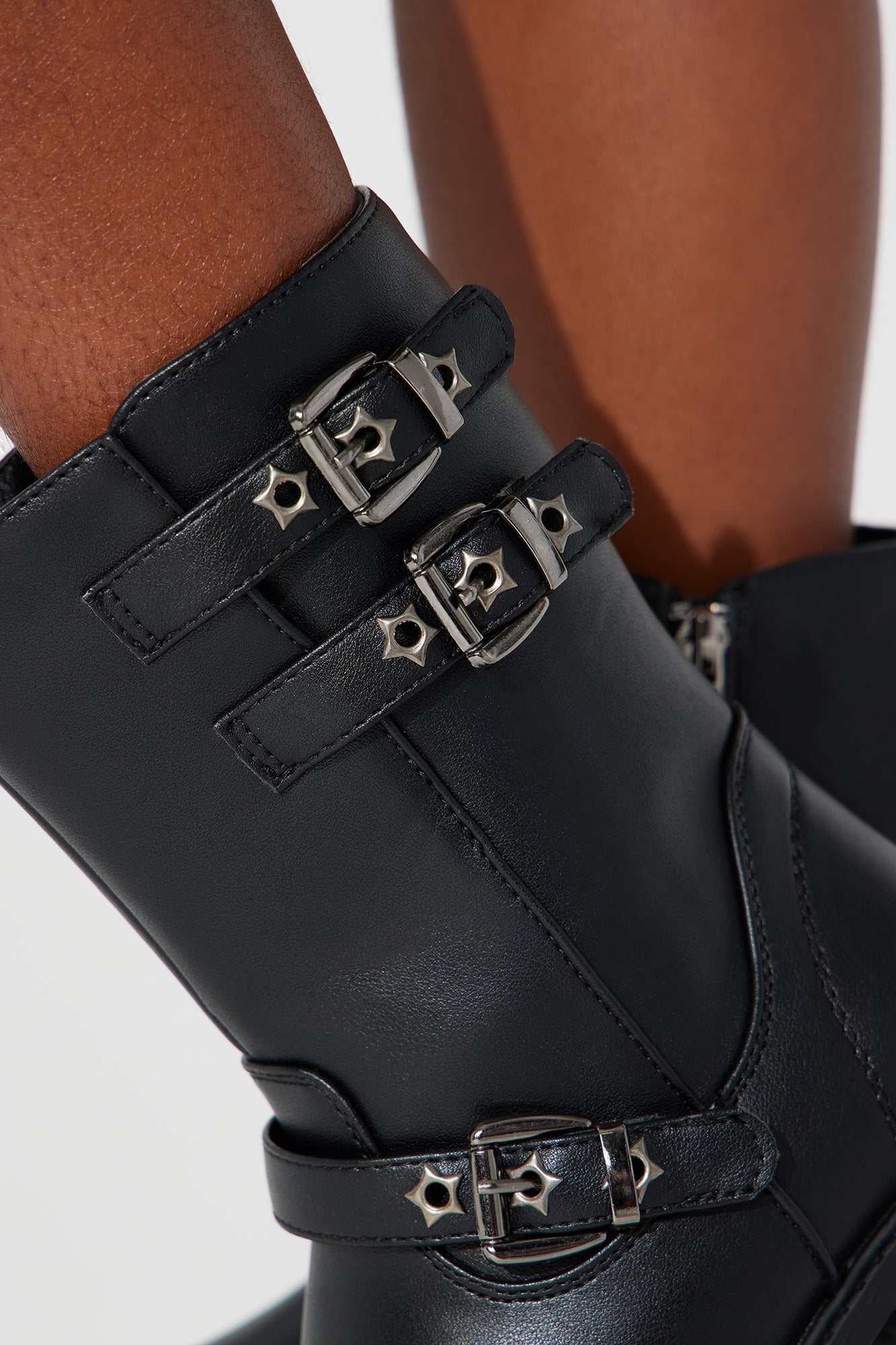 Mini Come Check This Combat Boot - Black - Image 5