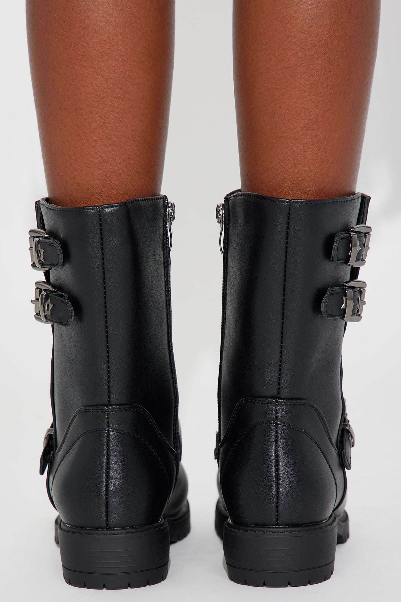 Mini Come Check This Combat Boot - Black - Image 6