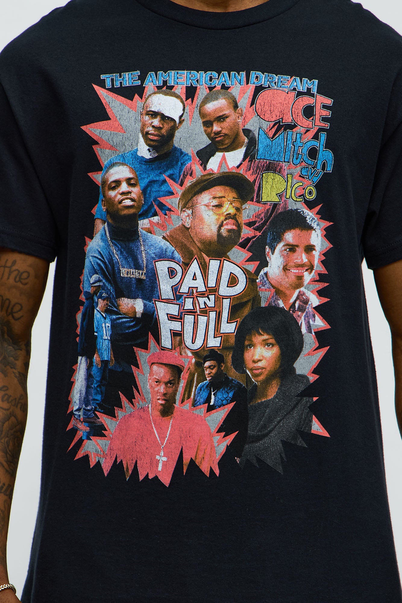 Paid In Full The True American Dream Short Sleeve Tee - Black - Image 3