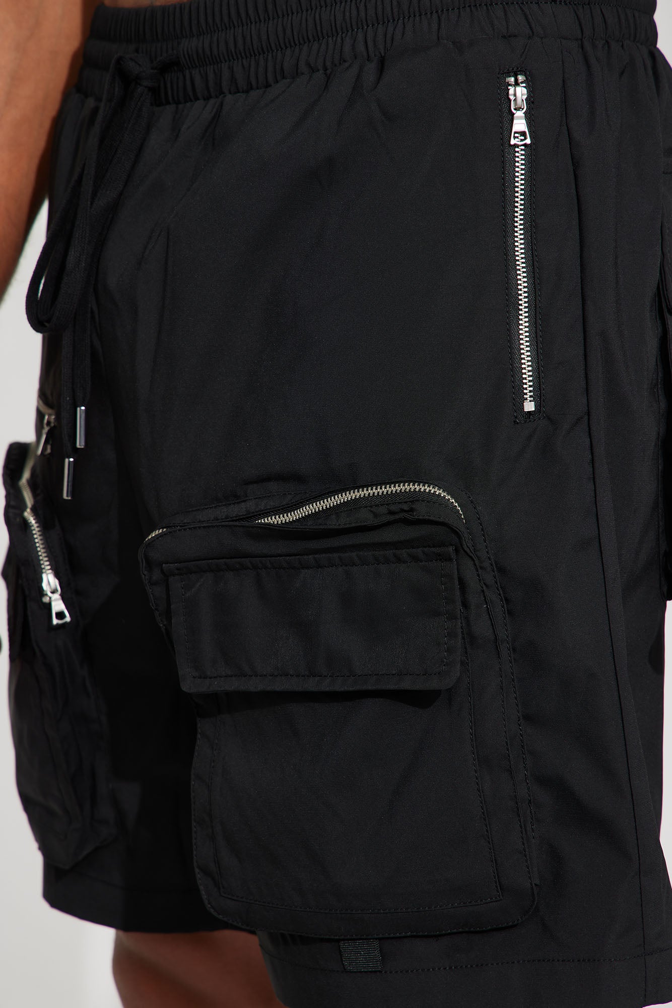 In The Field Relaxed Cargo Shorts - Black - Image 6