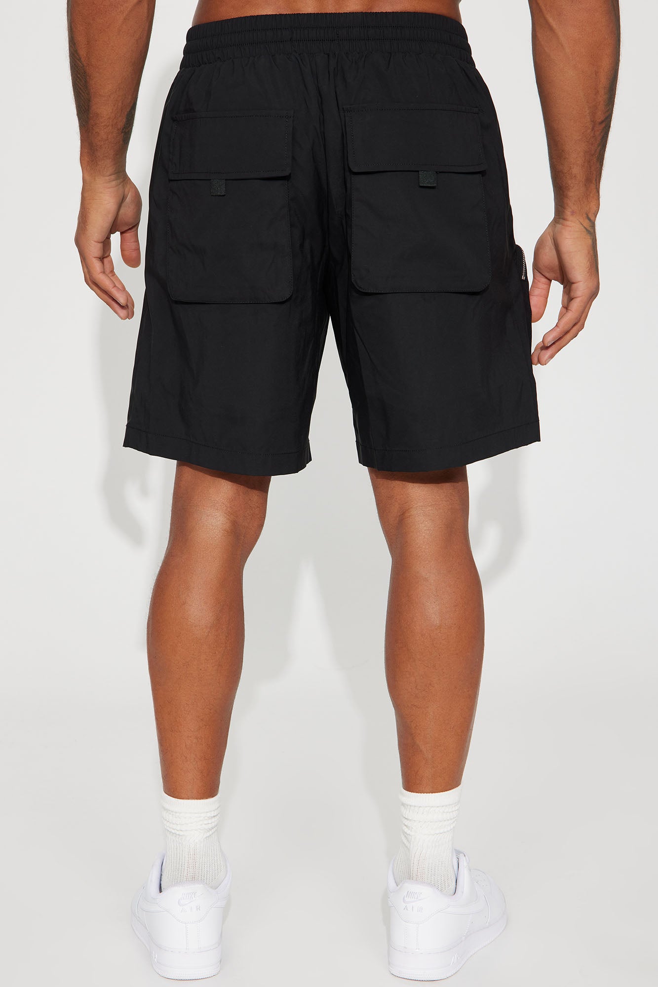 In The Field Relaxed Cargo Shorts - Black - Image 7