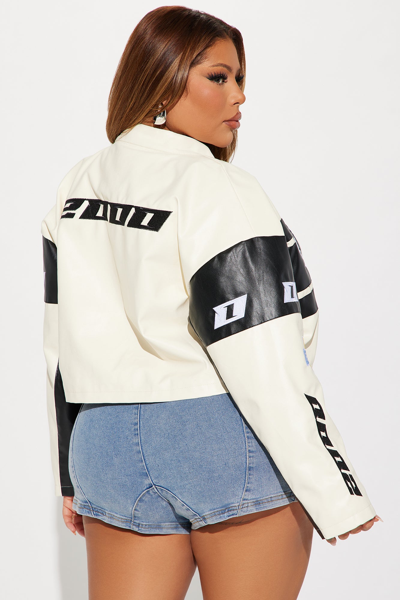 Monaco Cropped Jacket - Ivory/combo - Image 12
