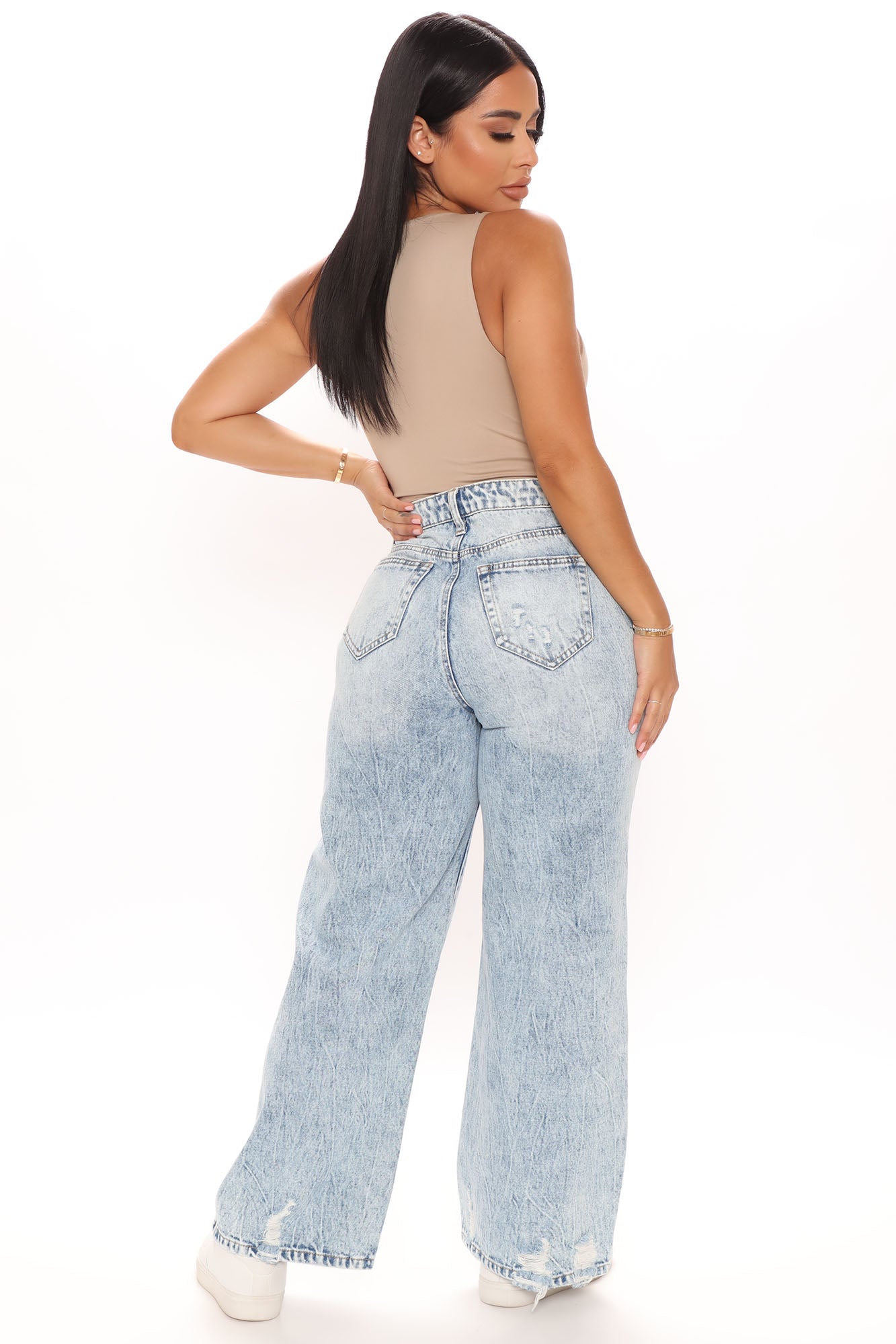 Aimee Double Lined Bodysuit - Taupe - Image 4