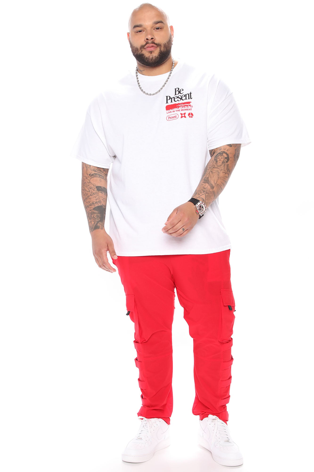 Be Present Short Sleeve Tee - White - Image 7