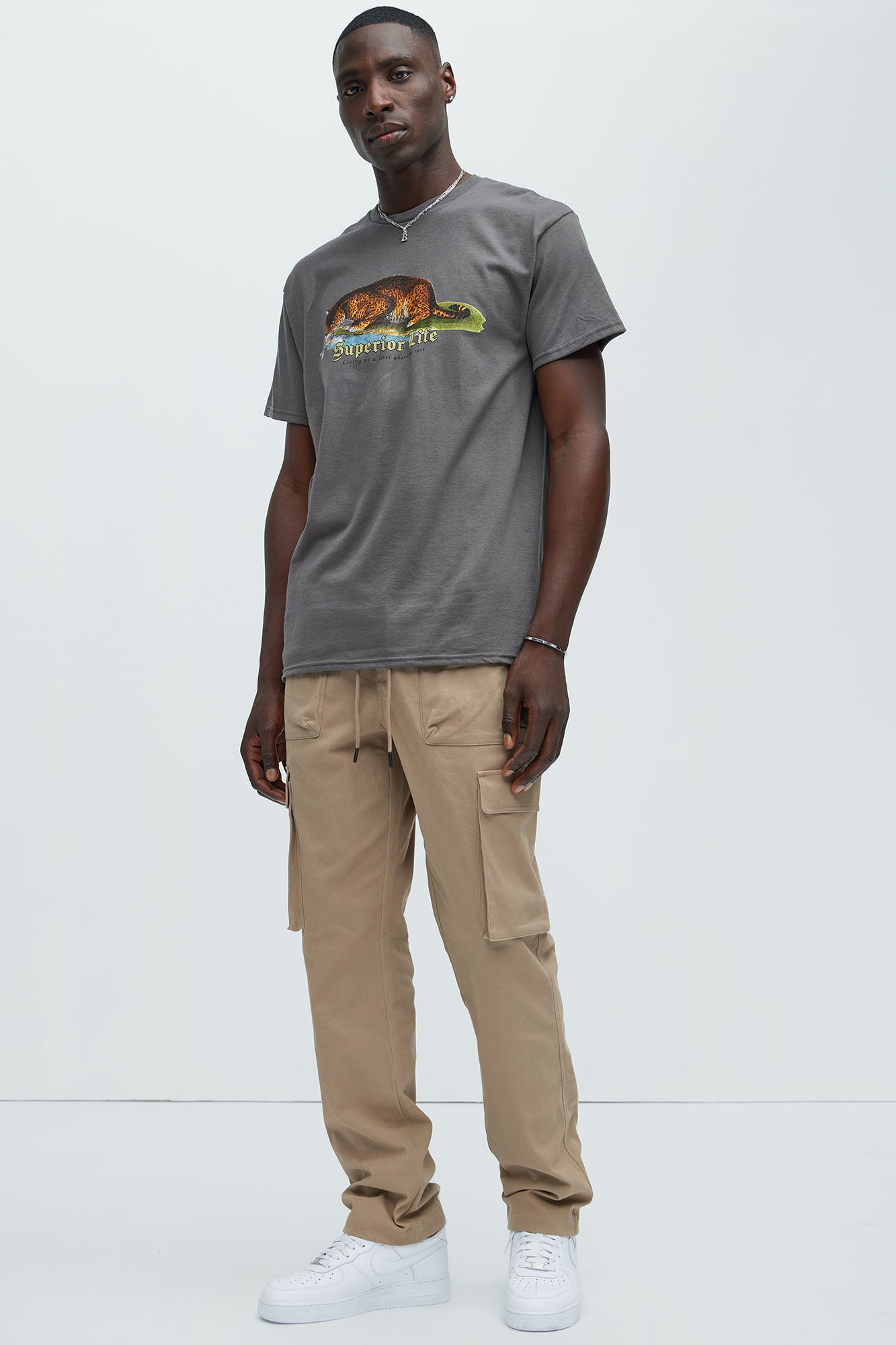 Cadet Utility Slim Cargo Pants - Khaki - Image 3