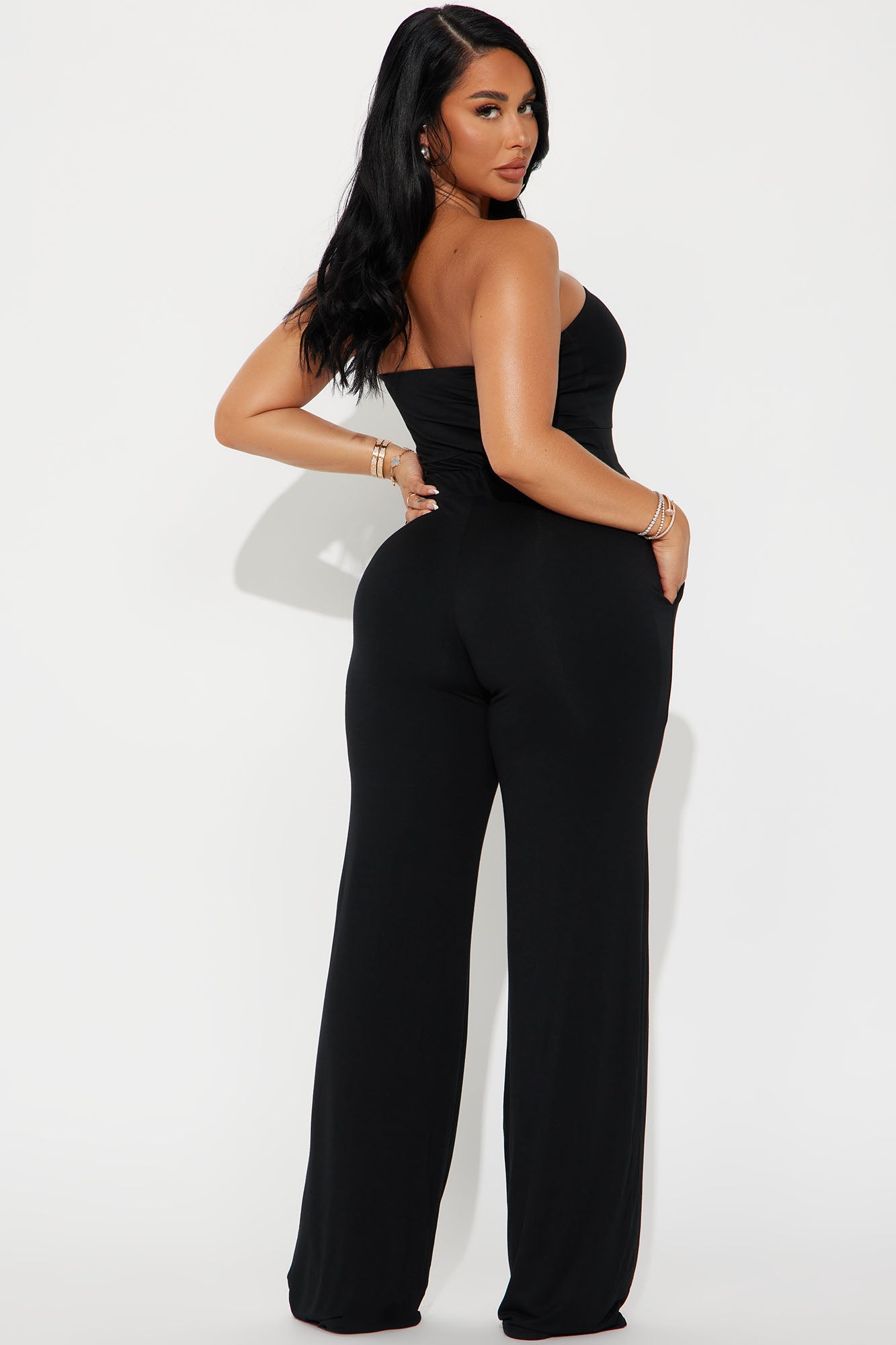 Not Giving Up Jumpsuit - Black - Image 3
