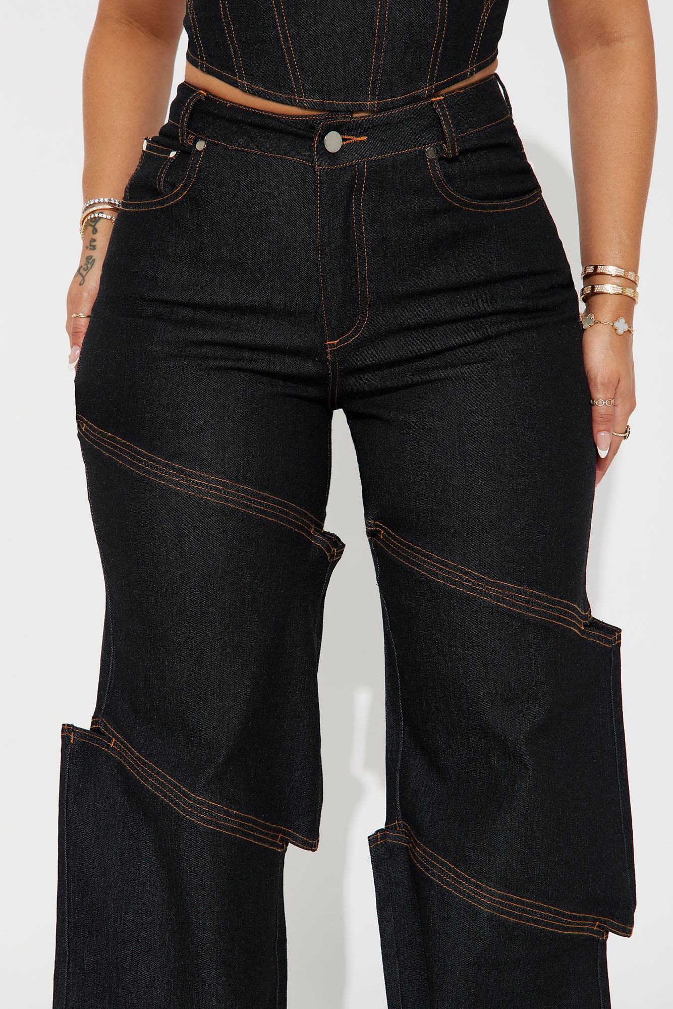 Jenny Denim Pant Set - Dark Wash - Image 3