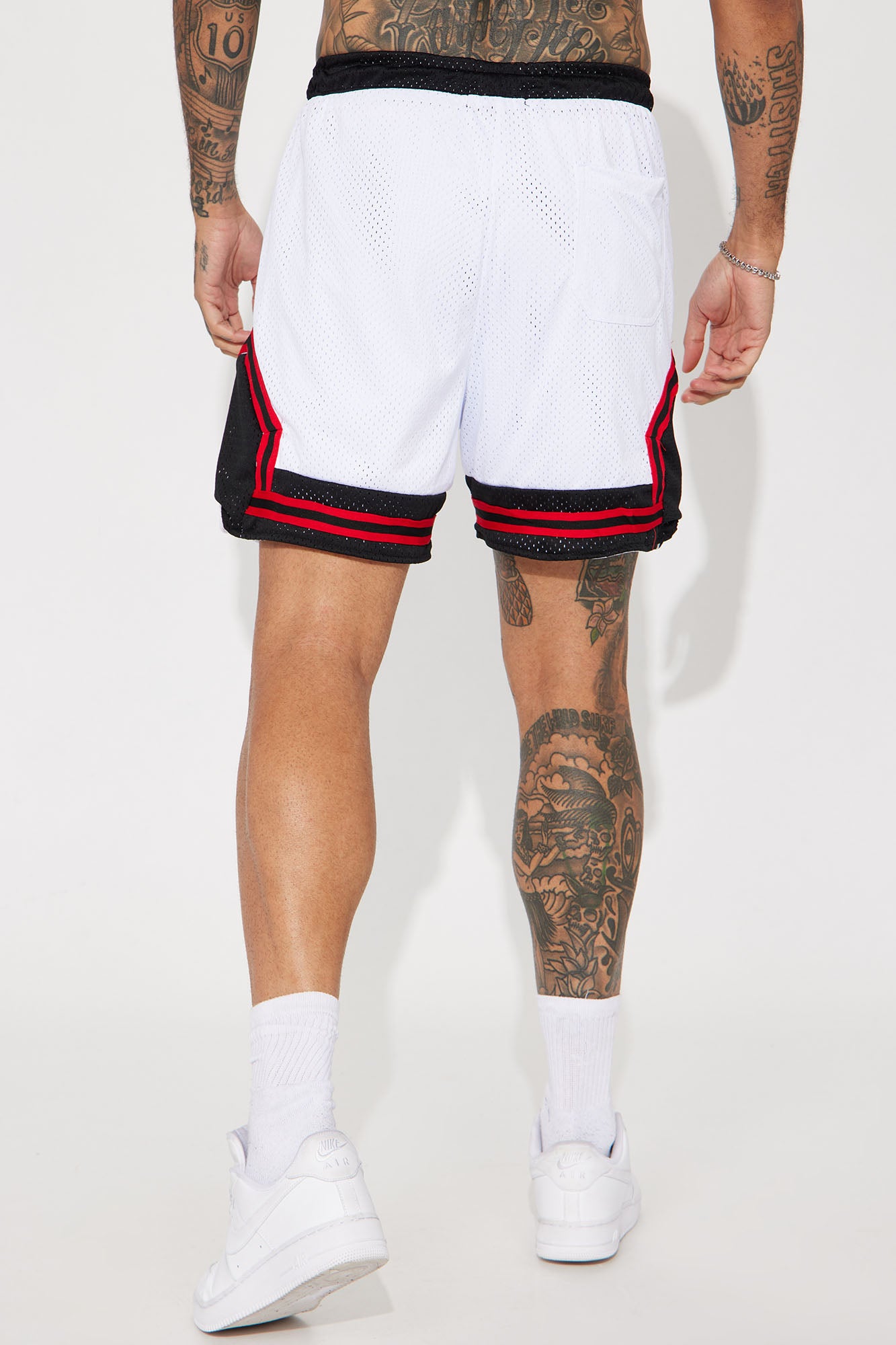 Dodge SRT Hellcat Basketball Short - White/combo - Image 6
