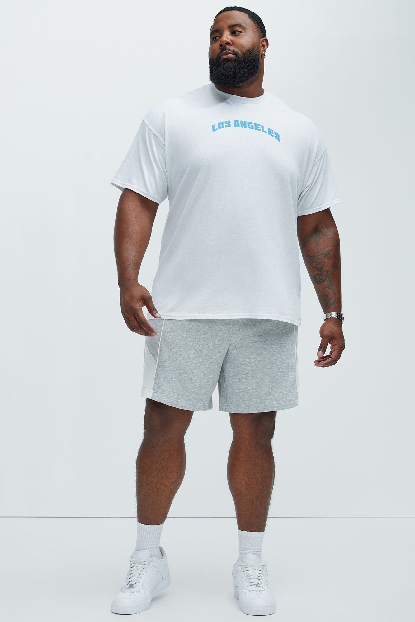 Tyson Pick Me Up Relaxed Shorts - Heather Grey - Image 6