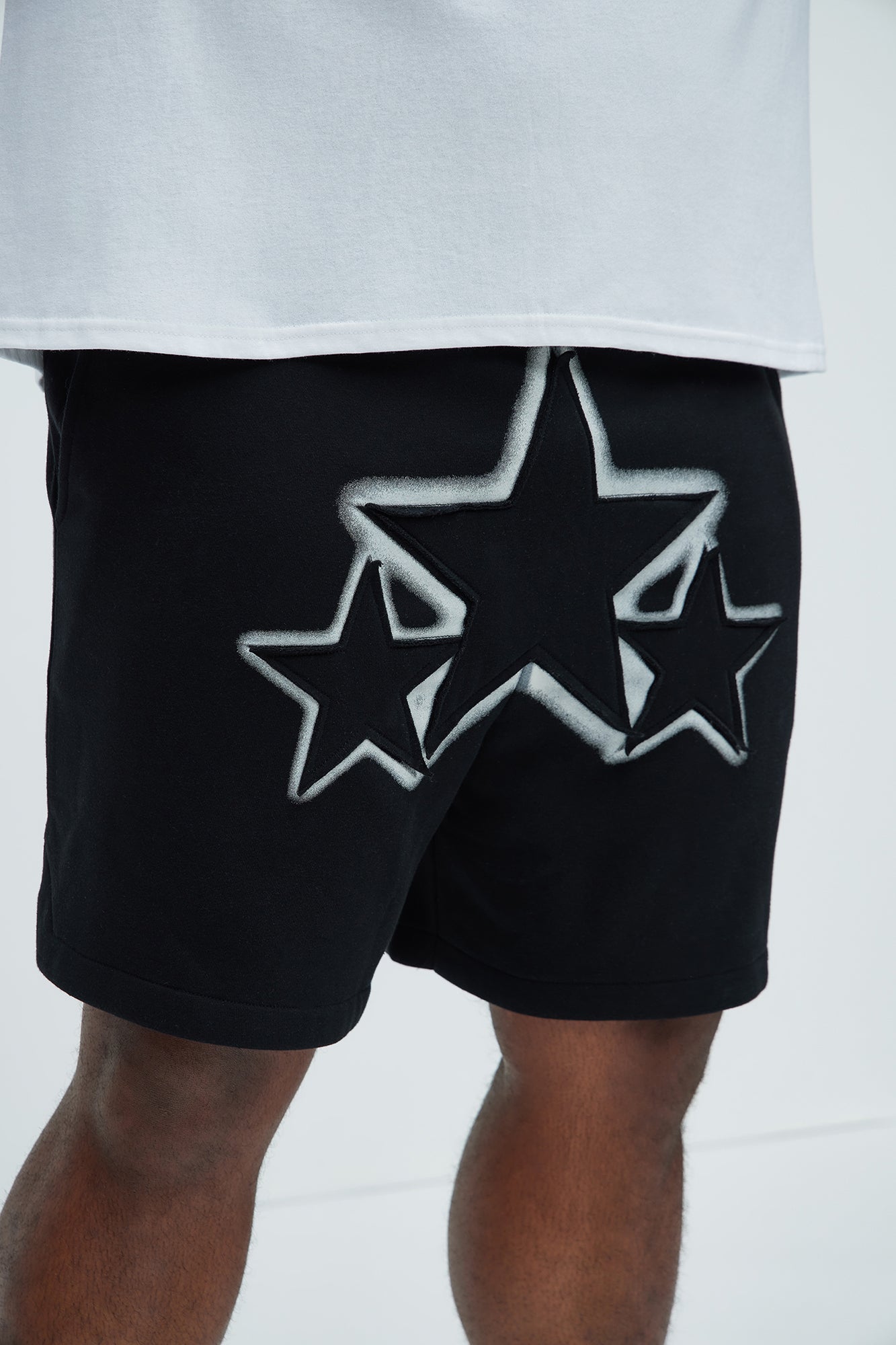 Tyson Star Warm Up Shorts - Black - Image 7