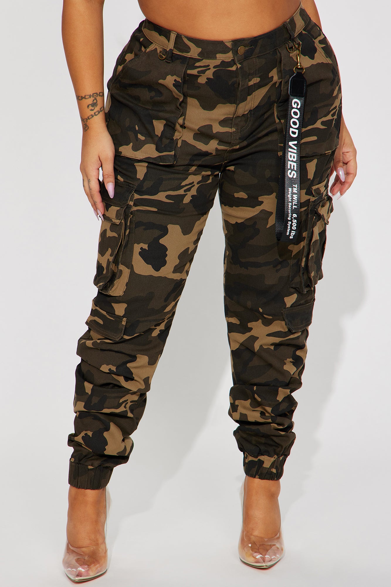 Tall Good Vibes Cargo Jogger - Camouflage - Image 5