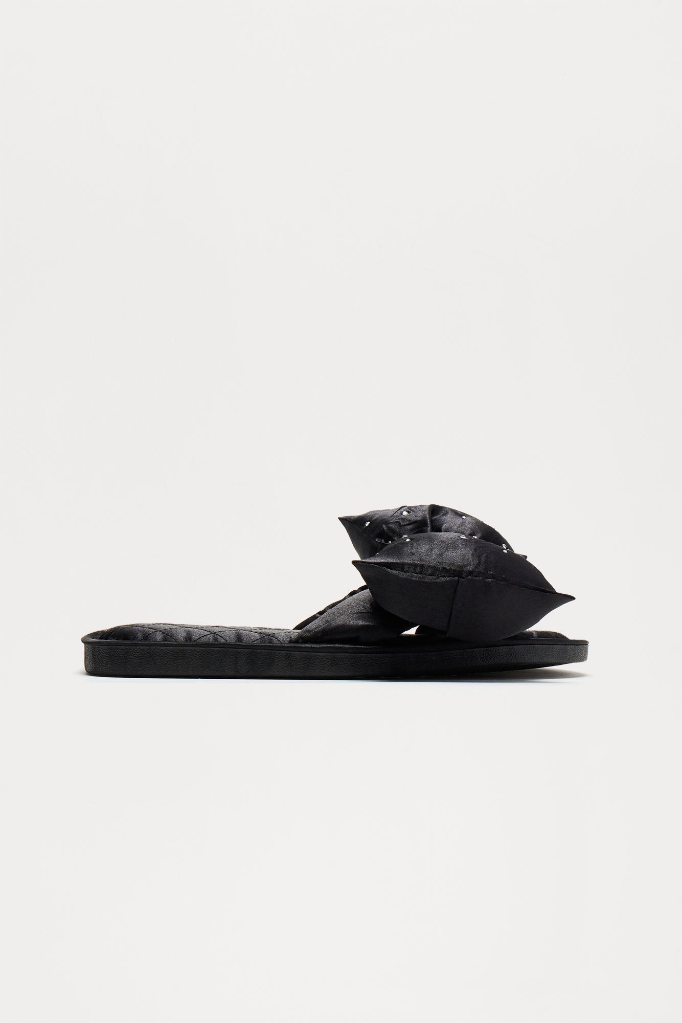 Wrapped In A Bow Slippers - Black - Image 3