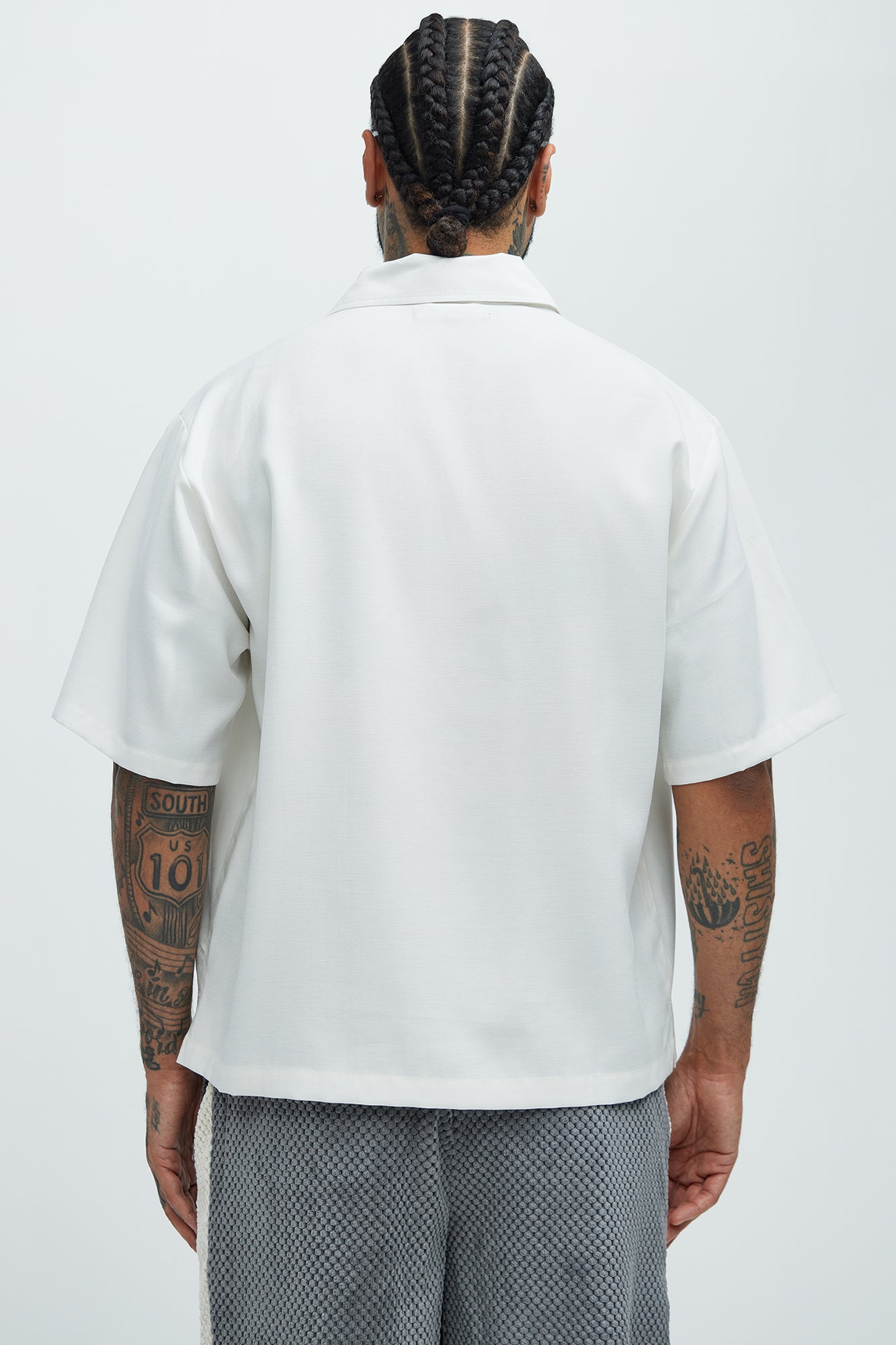Blexy Pleated Shirt - White - Image 3