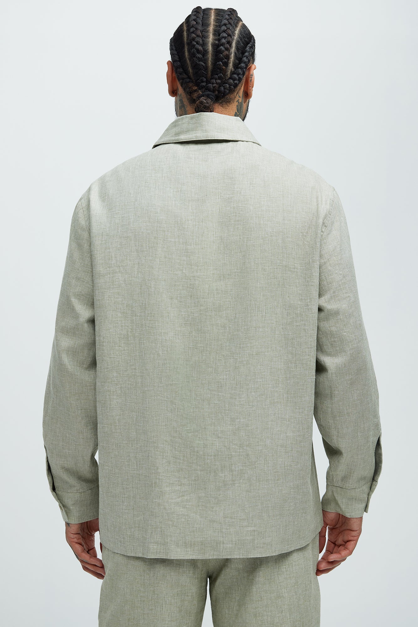 Bahamas Linen Chore Jacket - Green - Image 3