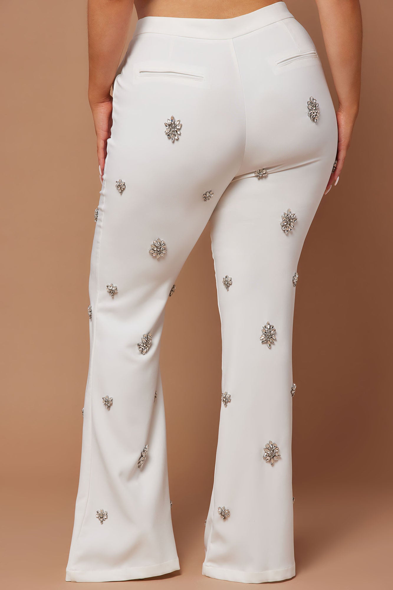 Verona Embellished Pant - White - Image 6