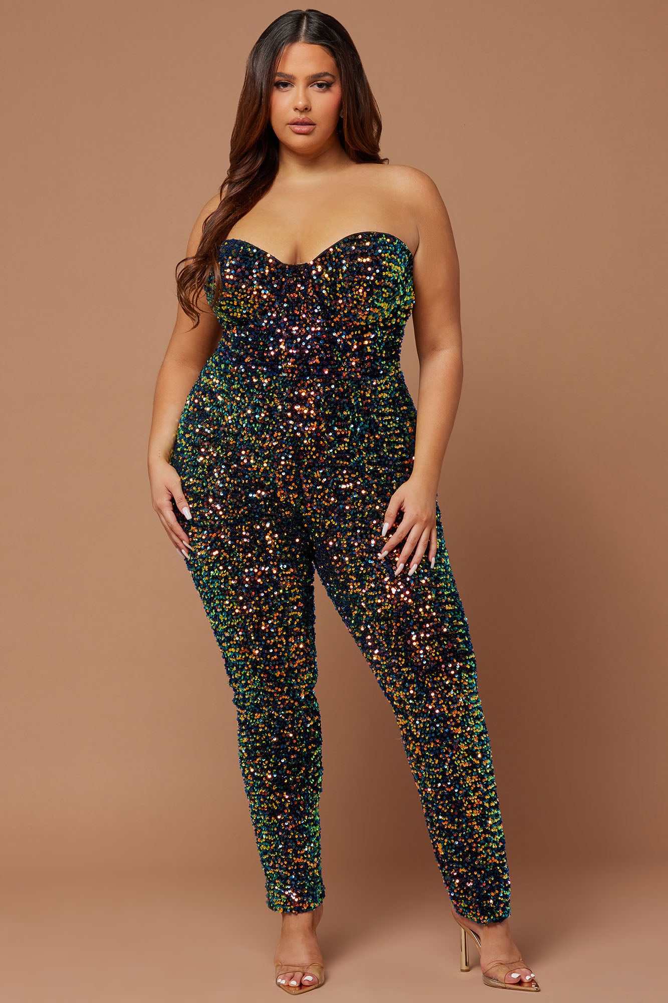 Isabeli Sequin Jumpsuit - Multi Color - Image 5