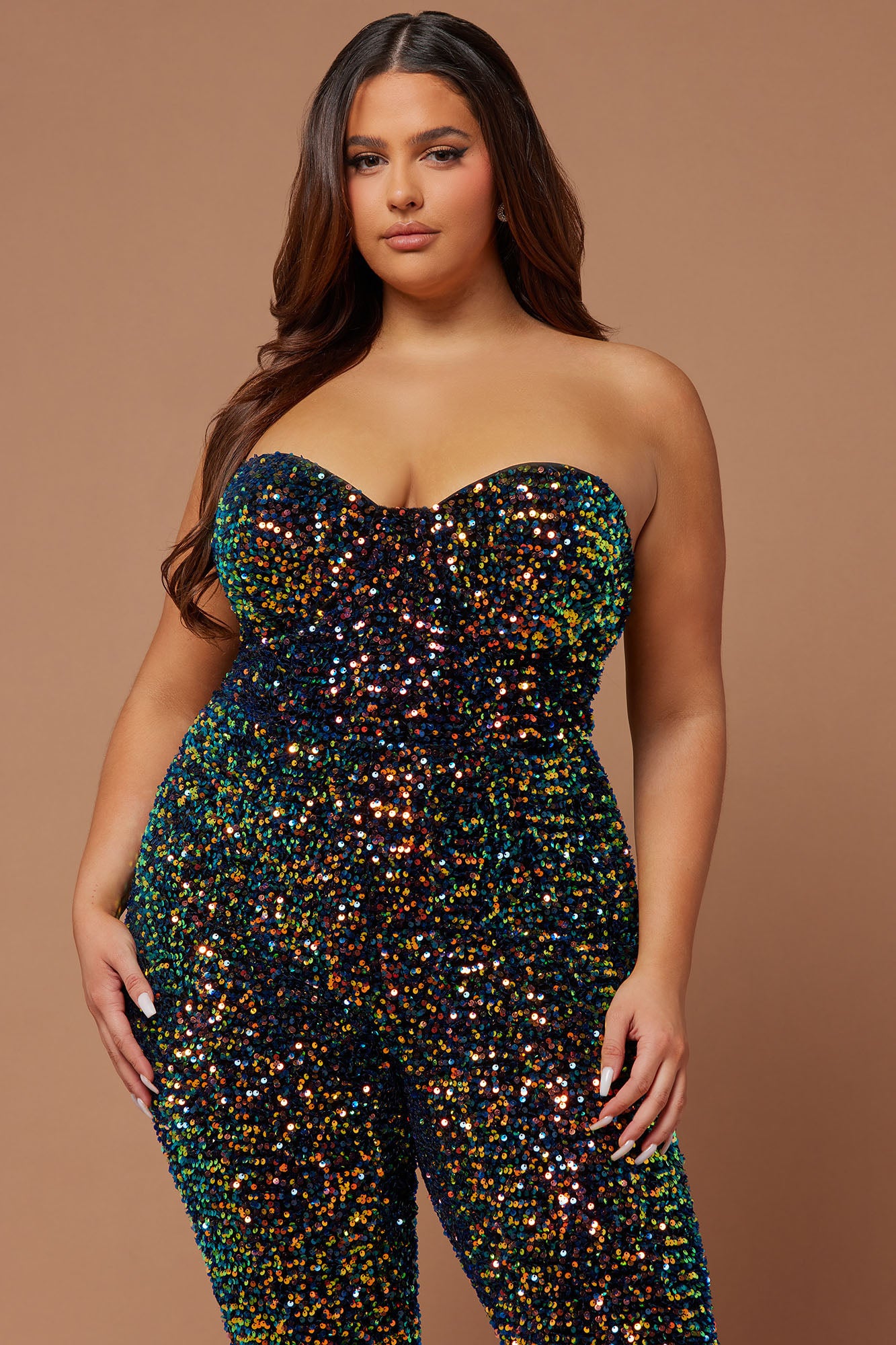 Isabeli Sequin Jumpsuit - Multi Color - Image 6