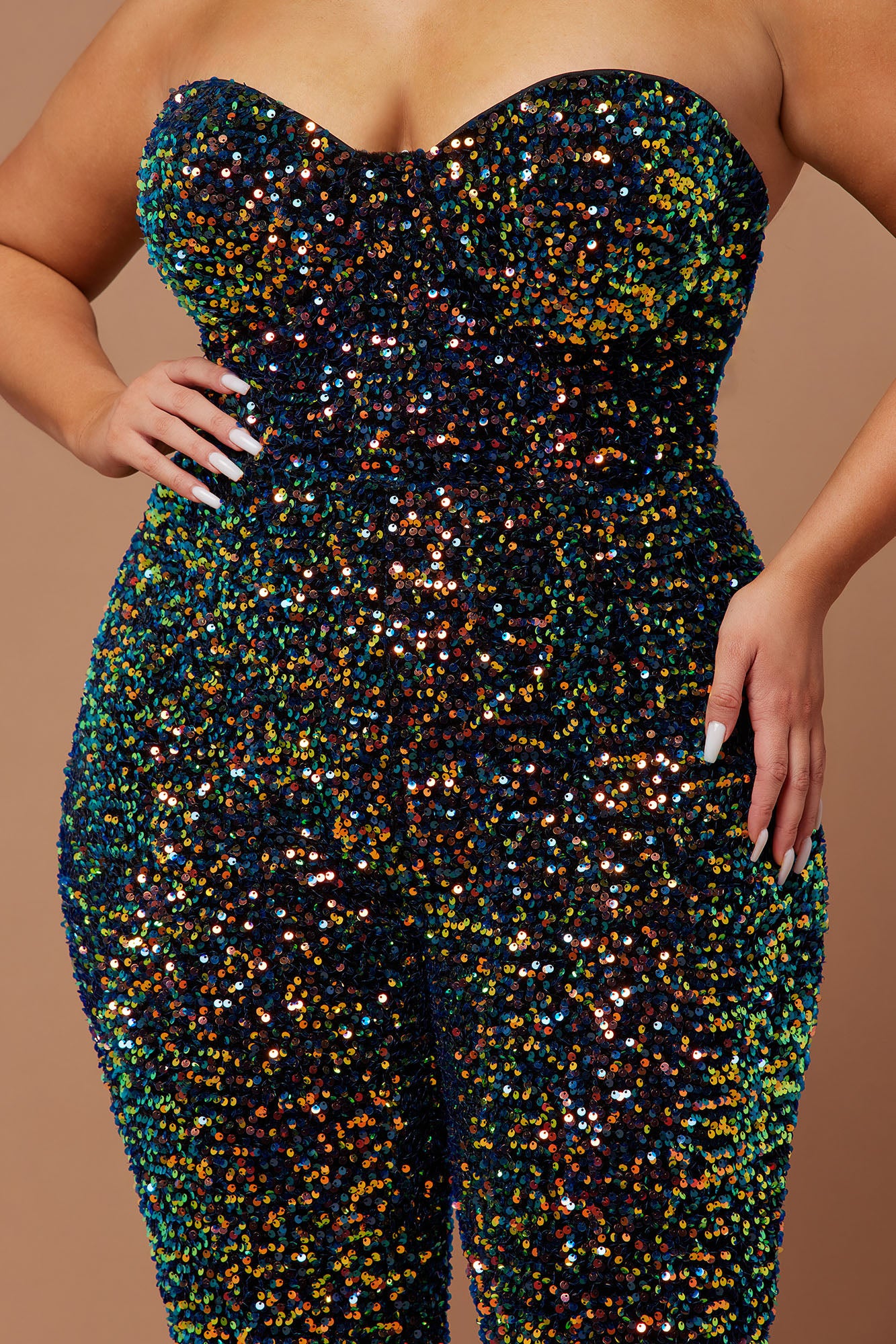 Isabeli Sequin Jumpsuit - Multi Color - Image 7