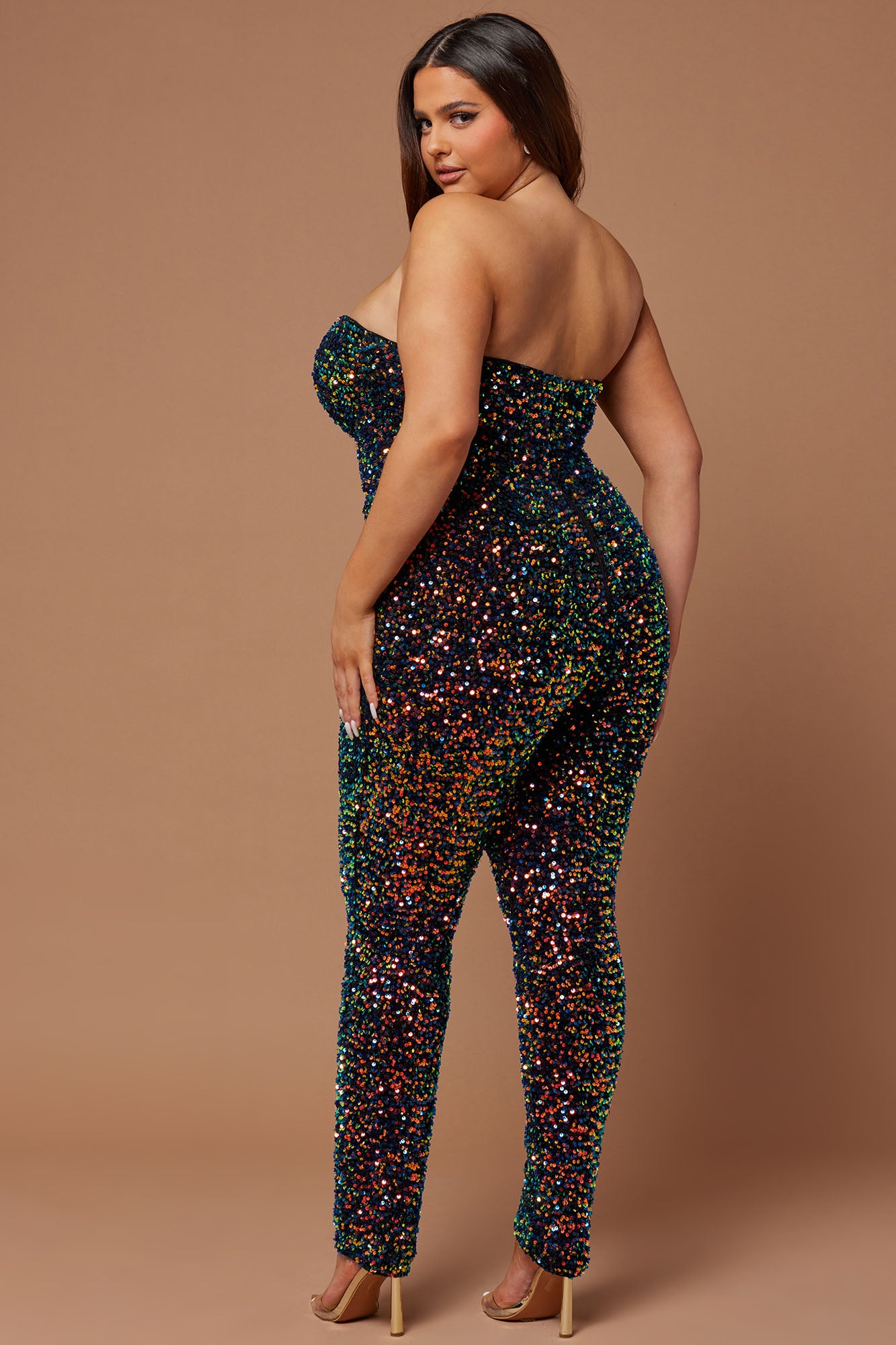 Isabeli Sequin Jumpsuit - Multi Color - Image 8