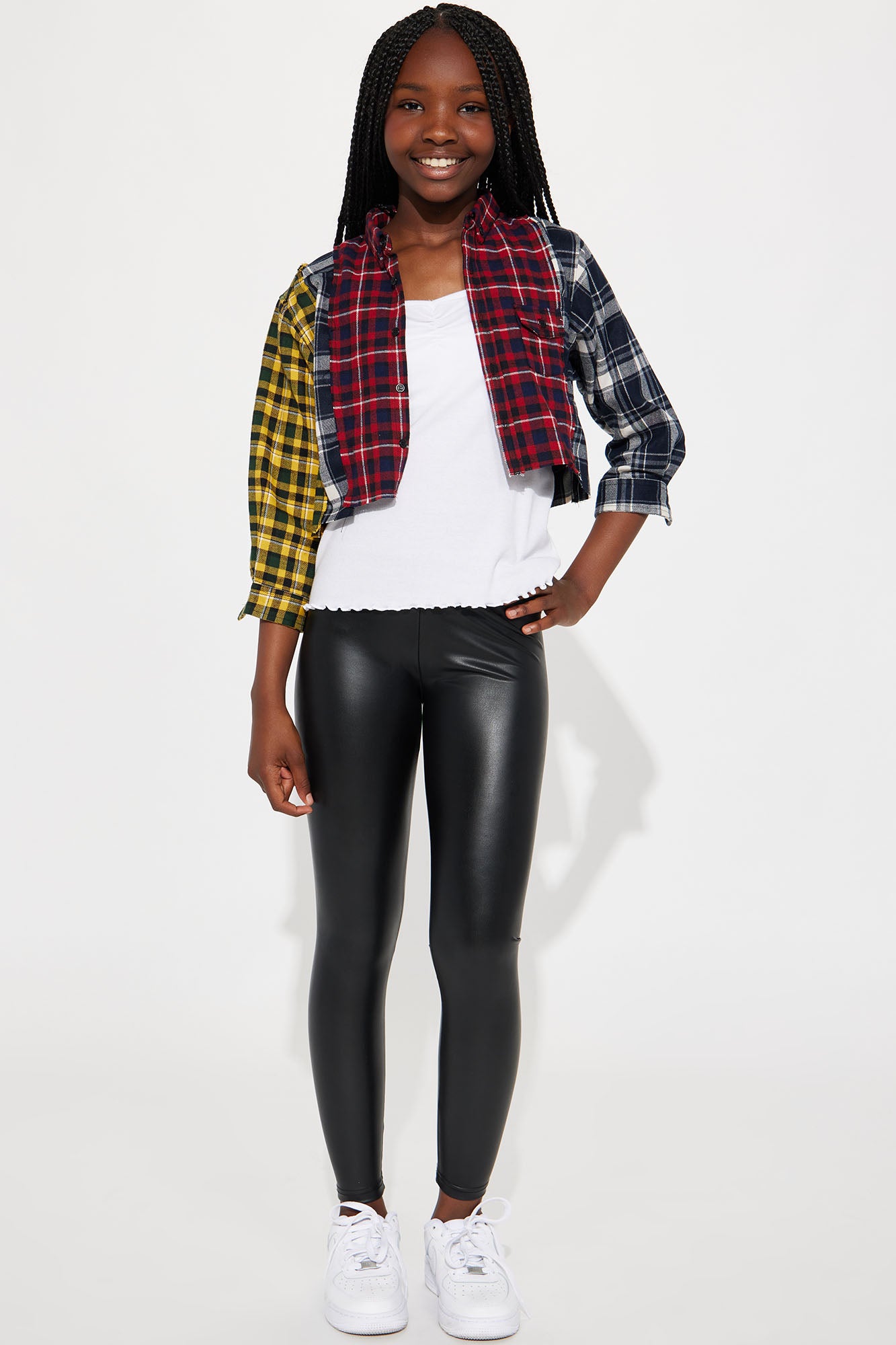 Mini It's All About Me Faux Leather Legging - Black - Image 4