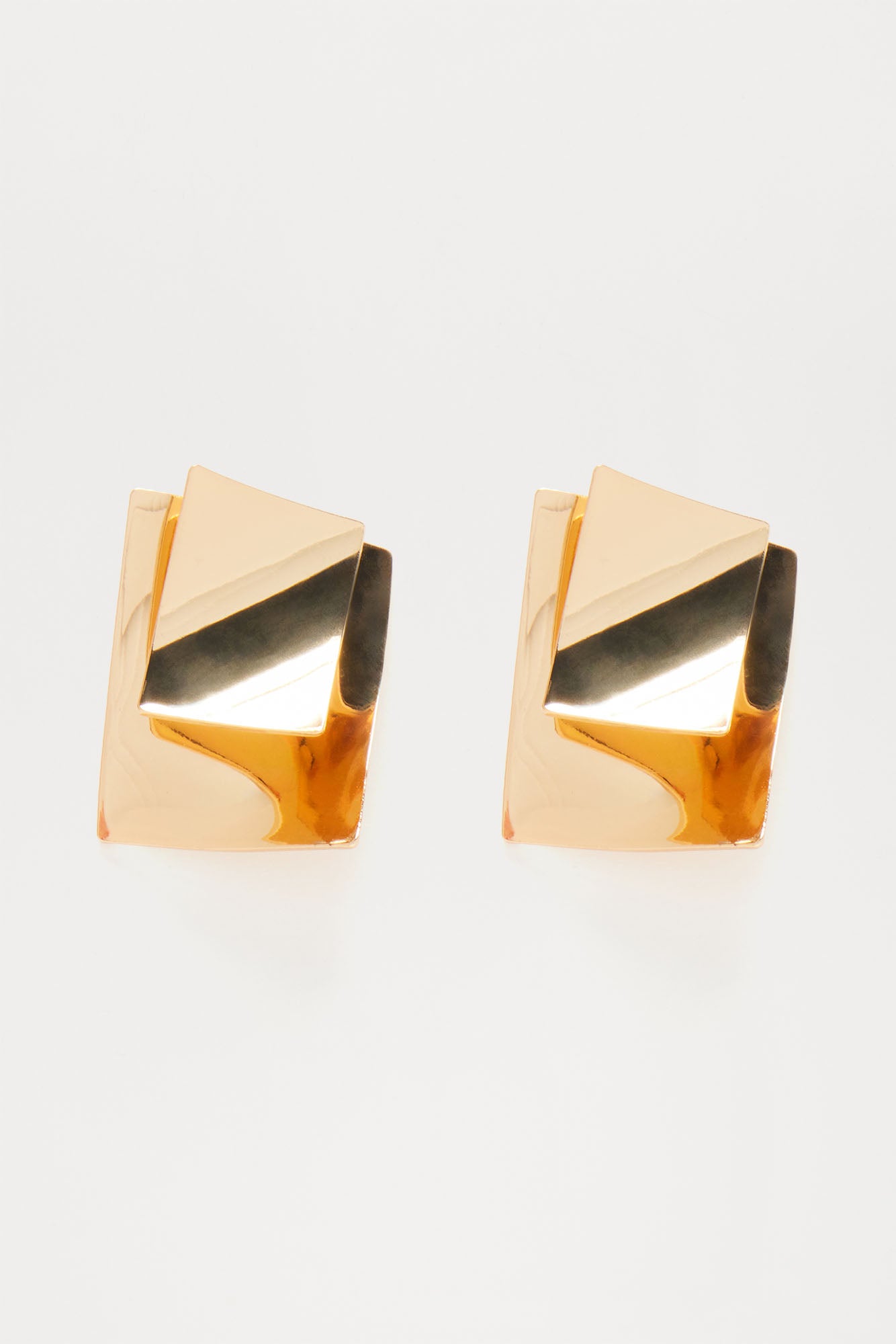 One Of Many Faces Studs  - Gold - Image 3