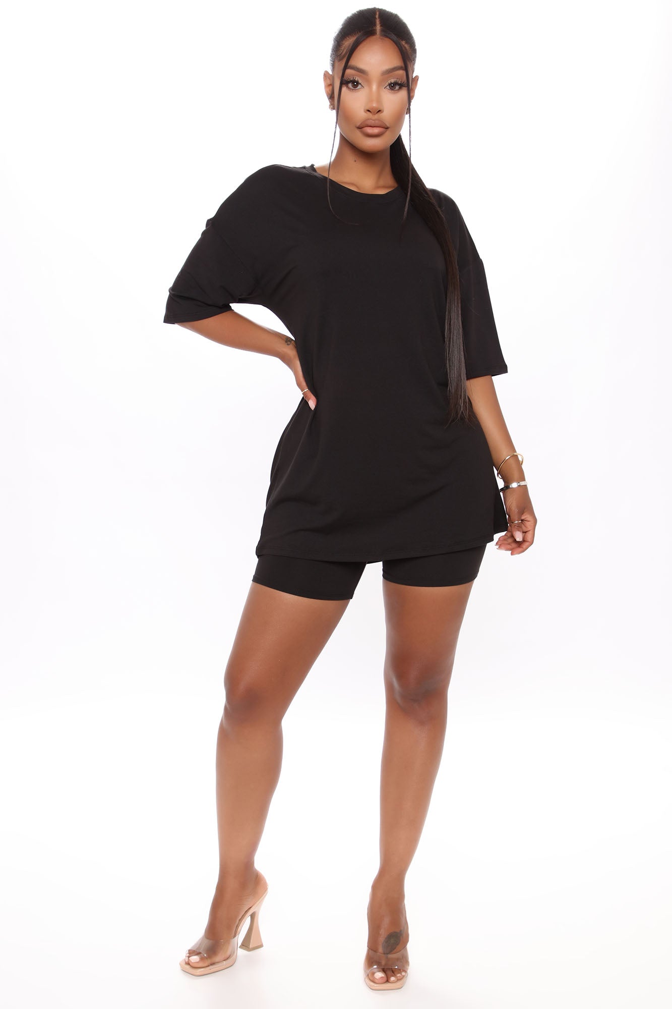 Weekend Vibes Short Set - Black - Image 4