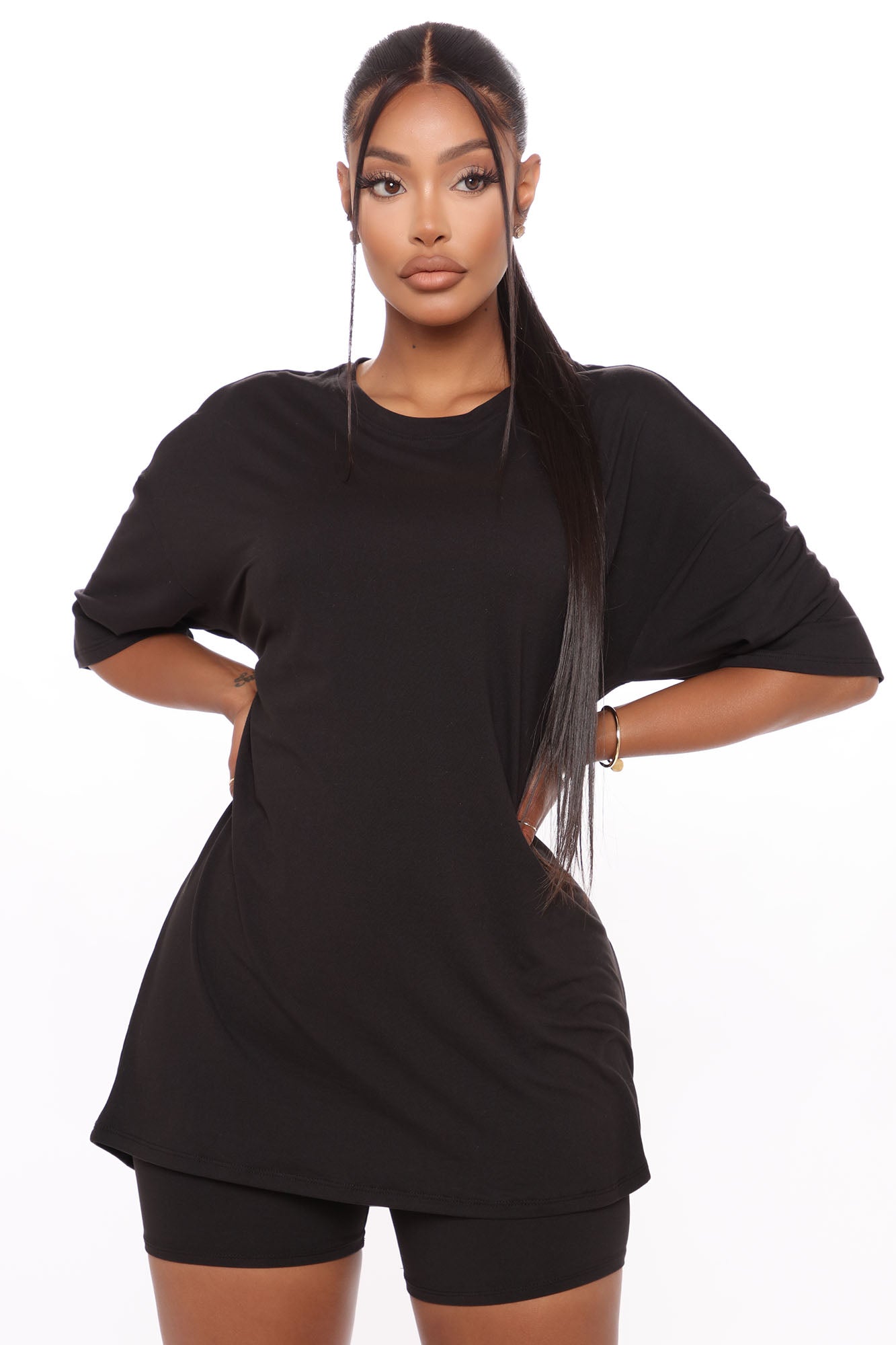 Weekend Vibes Short Set - Black - Image 3