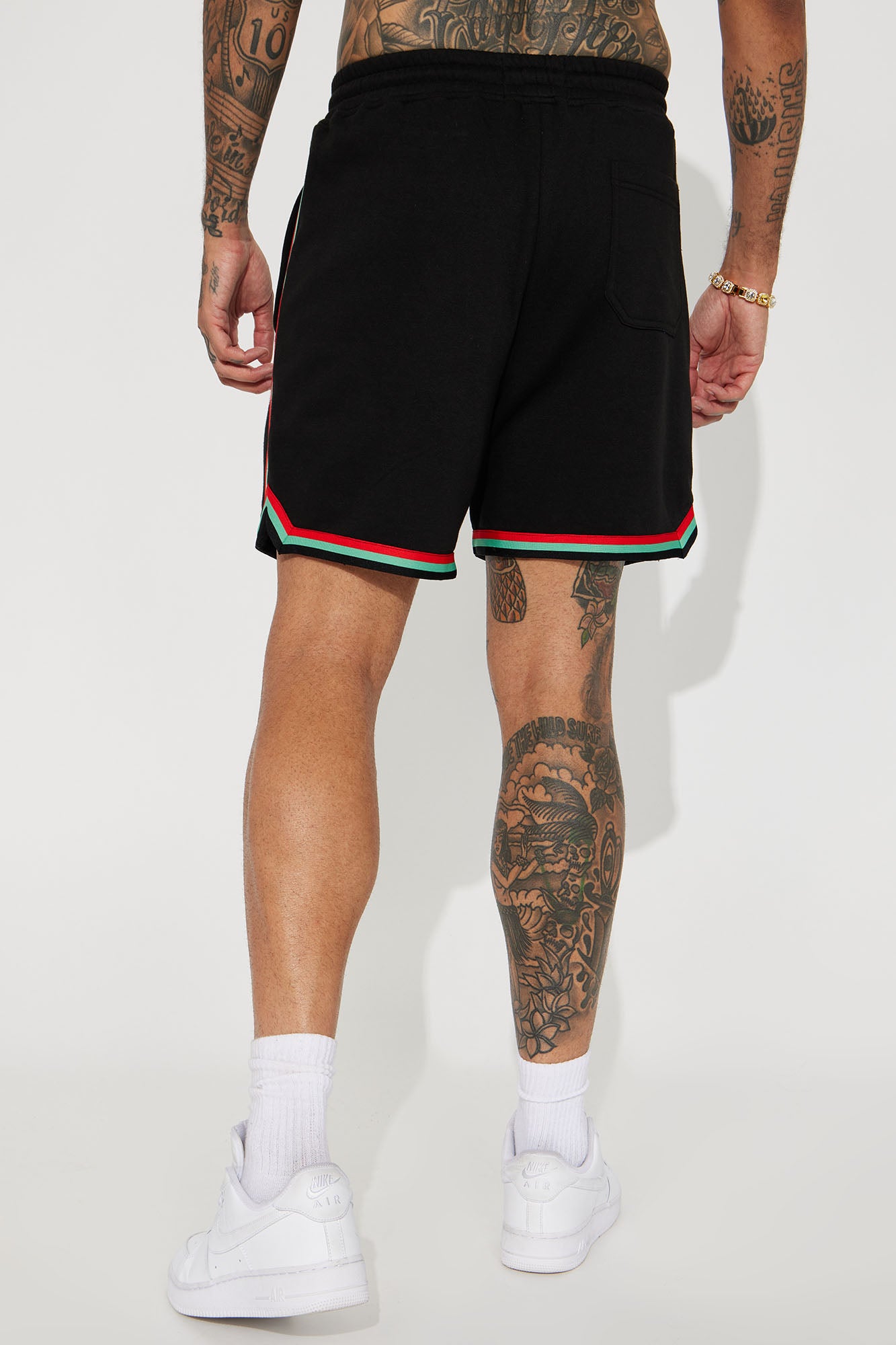 Malcom X Art Shorts - Black - Image 6