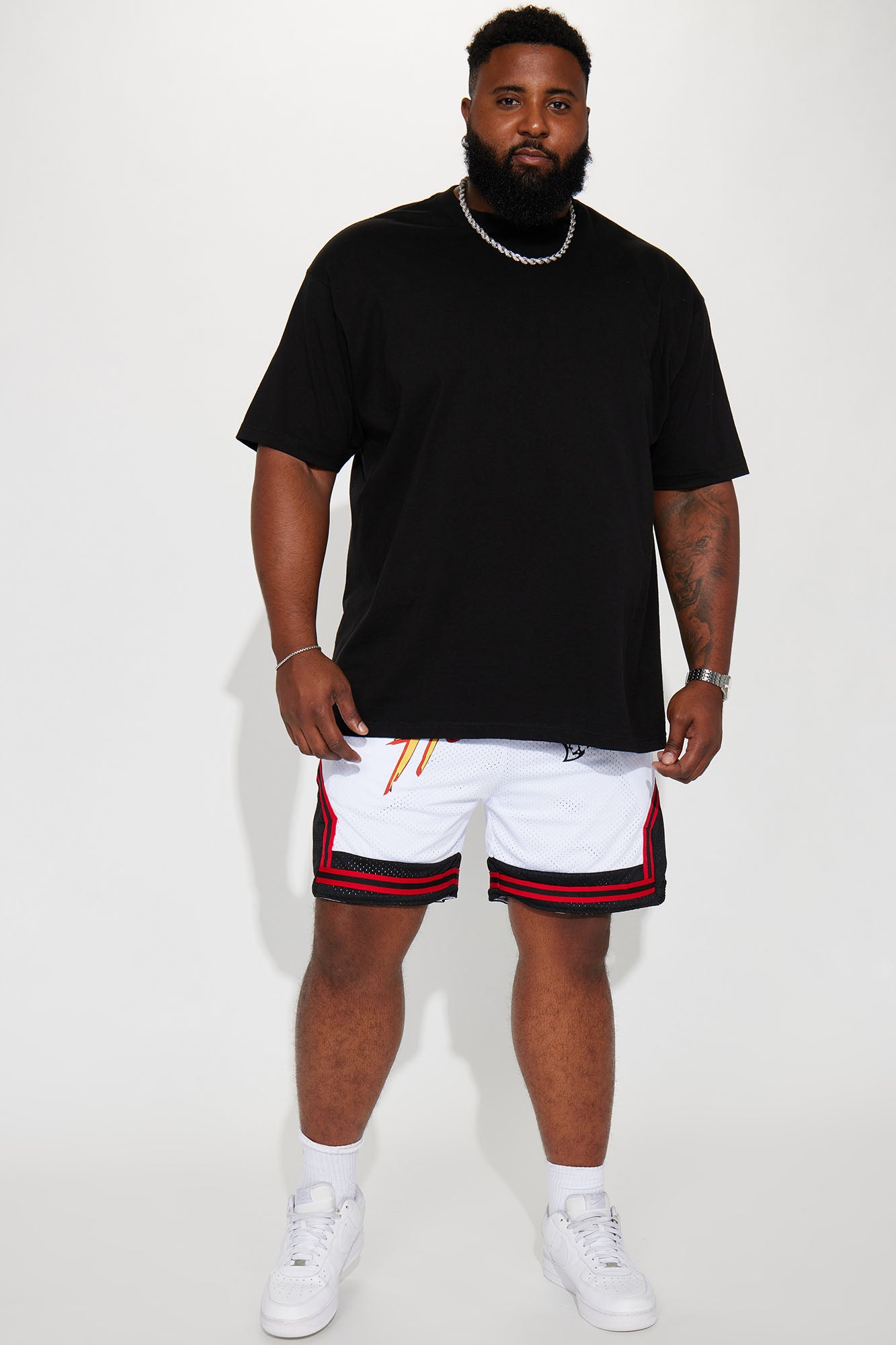 Dodge SRT Hellcat Basketball Short - White/combo - Image 7
