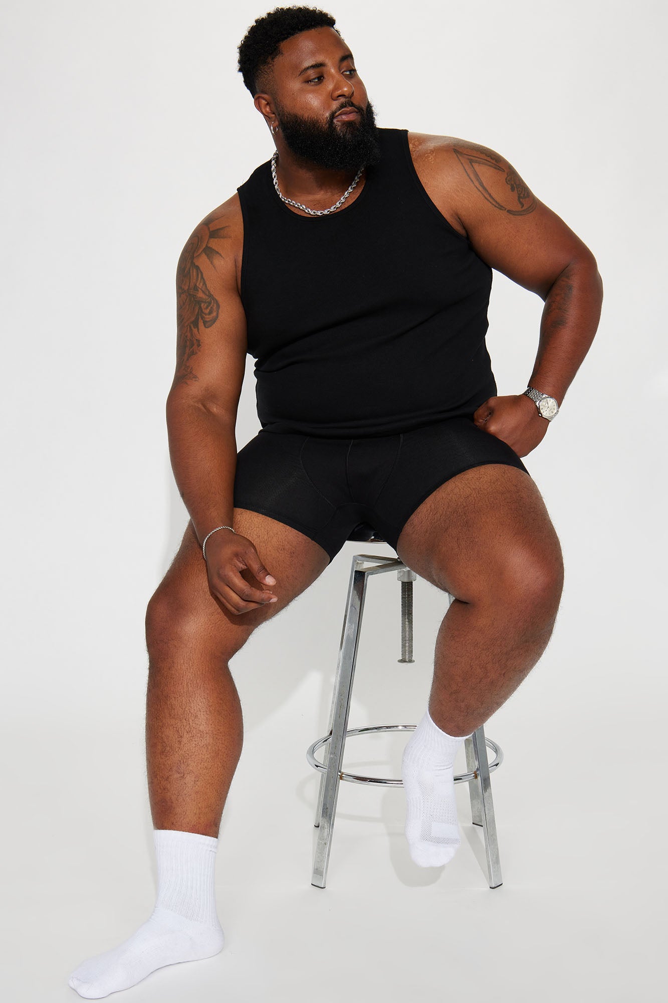 Novamen Modal Boxer Brief - Black - Image 5