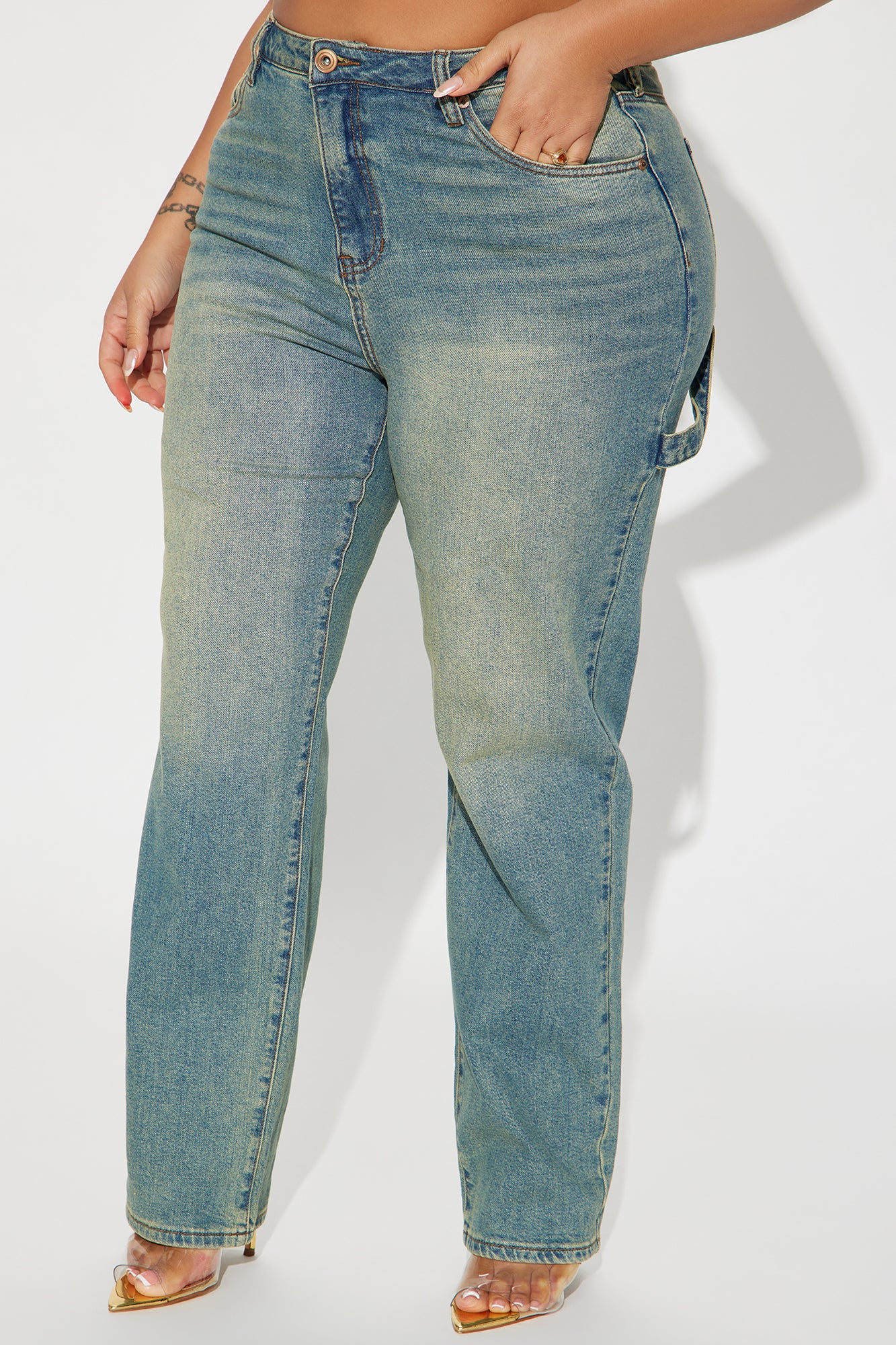 All My Life Tinted Carpenter Jeans - Vintage Wash - Image 4