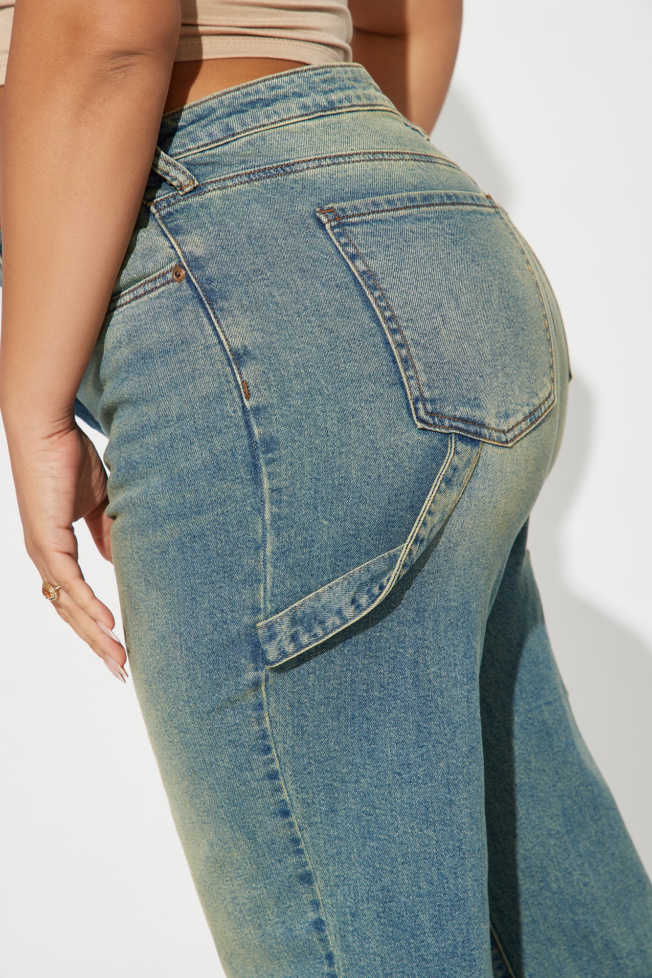 All My Life Tinted Carpenter Jeans - Vintage Wash - Image 6