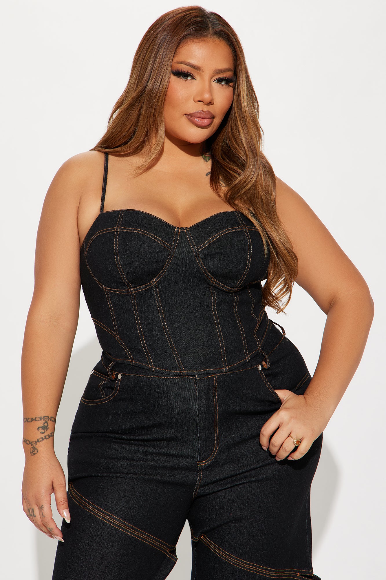Jenny Denim Pant Set - Dark Wash - Image 7